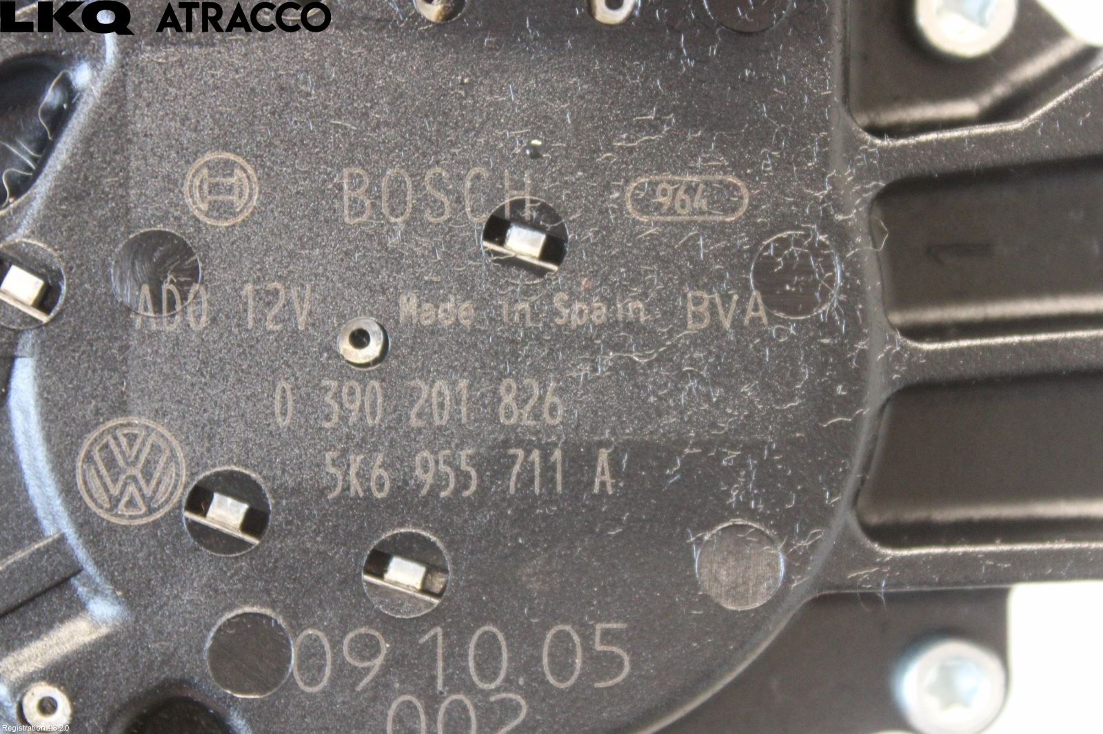 Volkswagen VW GOLF VI 09-13 Viskermotor Bakluke