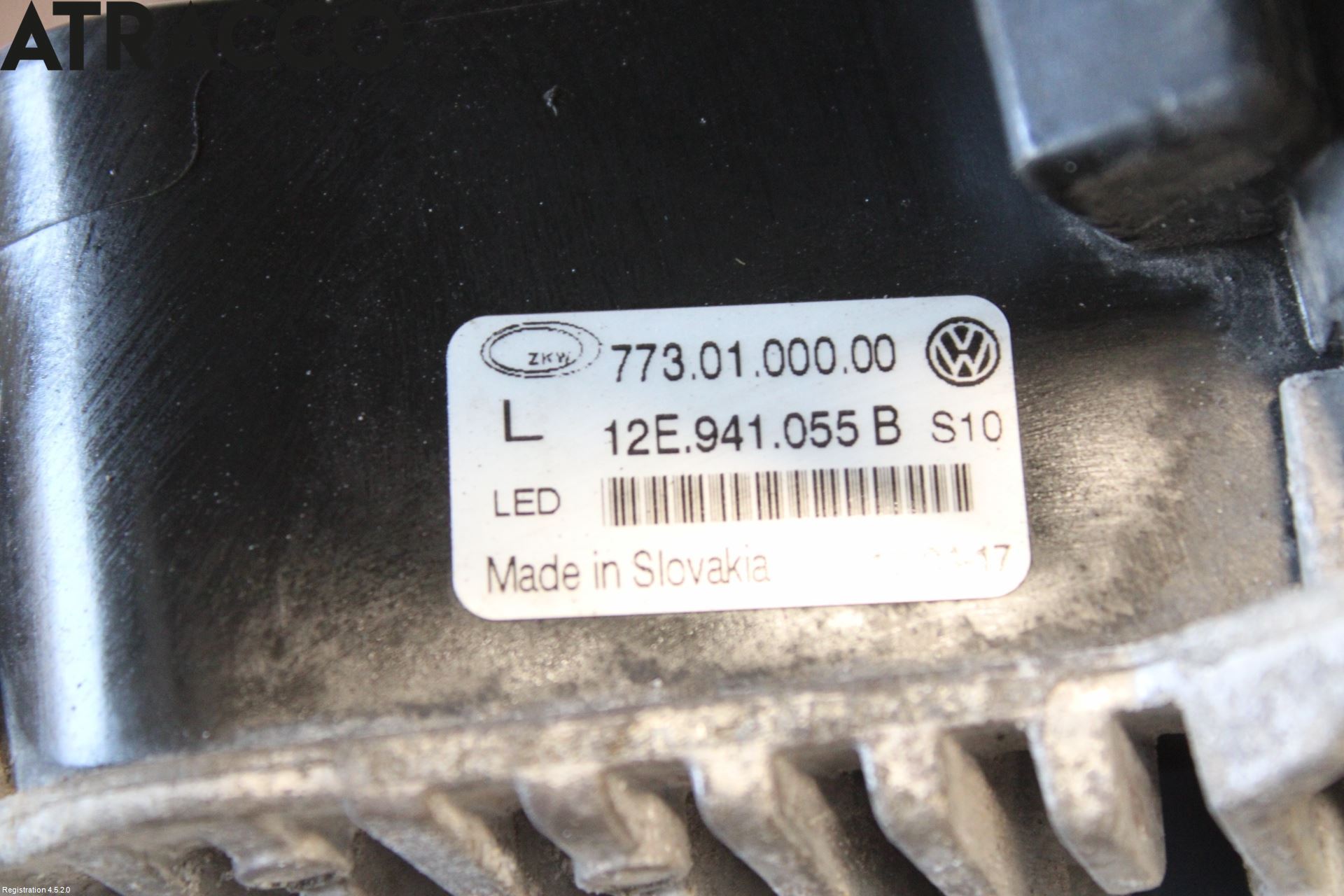 Volkswagen VW UP! / E-UP! Frontlykt-Kurve-Tåkelys