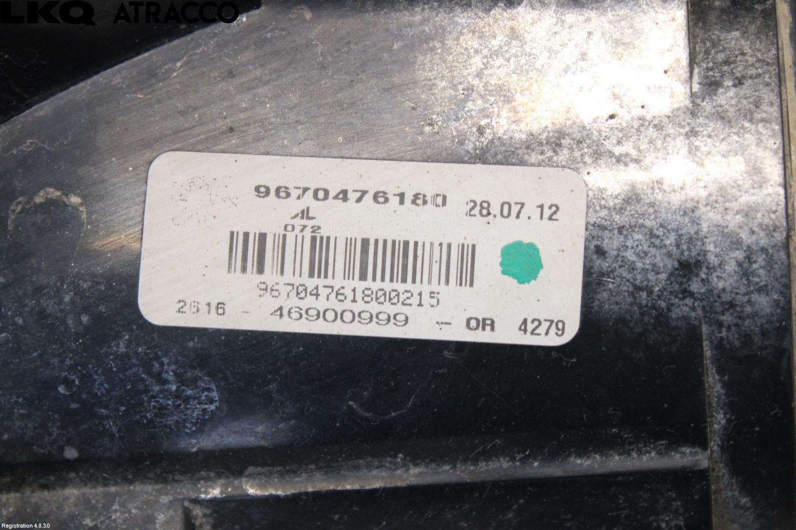 Peugeot 508 11-18 Frontlykt-Kurve-Tåkelys