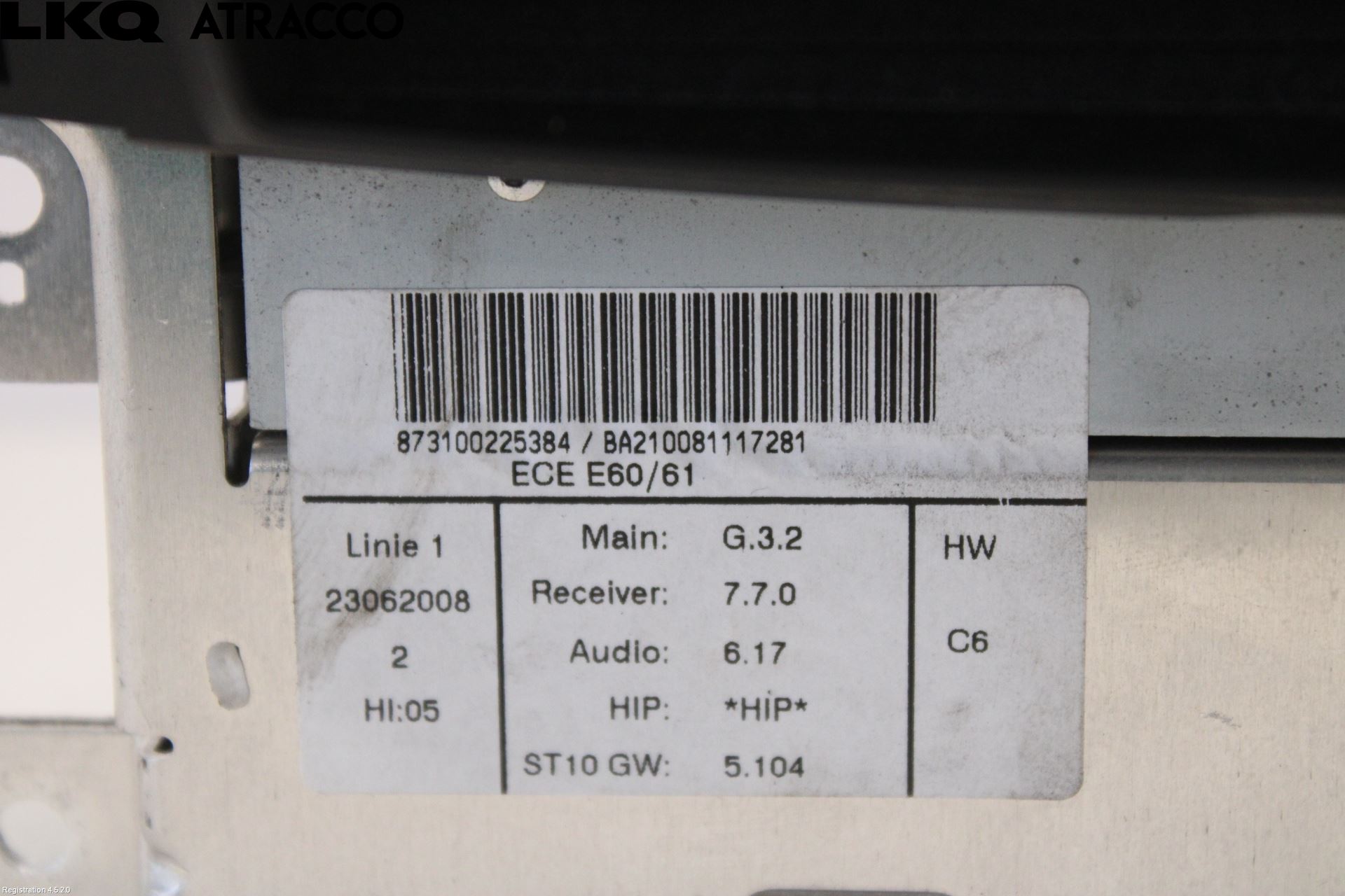 BMW 5 E60/61 Sed/Tou 02-10 Stereo Radio Med Cd