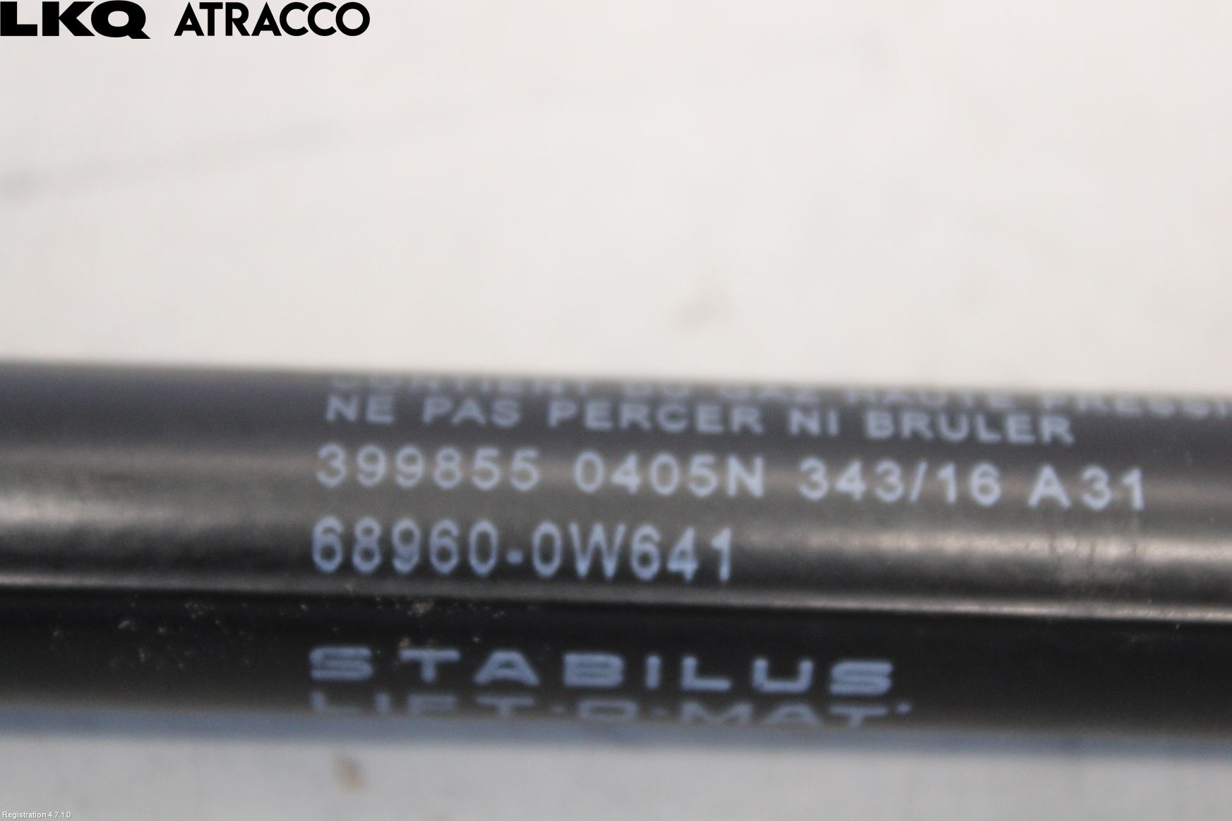 Toyota YARIS XP130 15-20 Bakluke Demper-Gassfjær