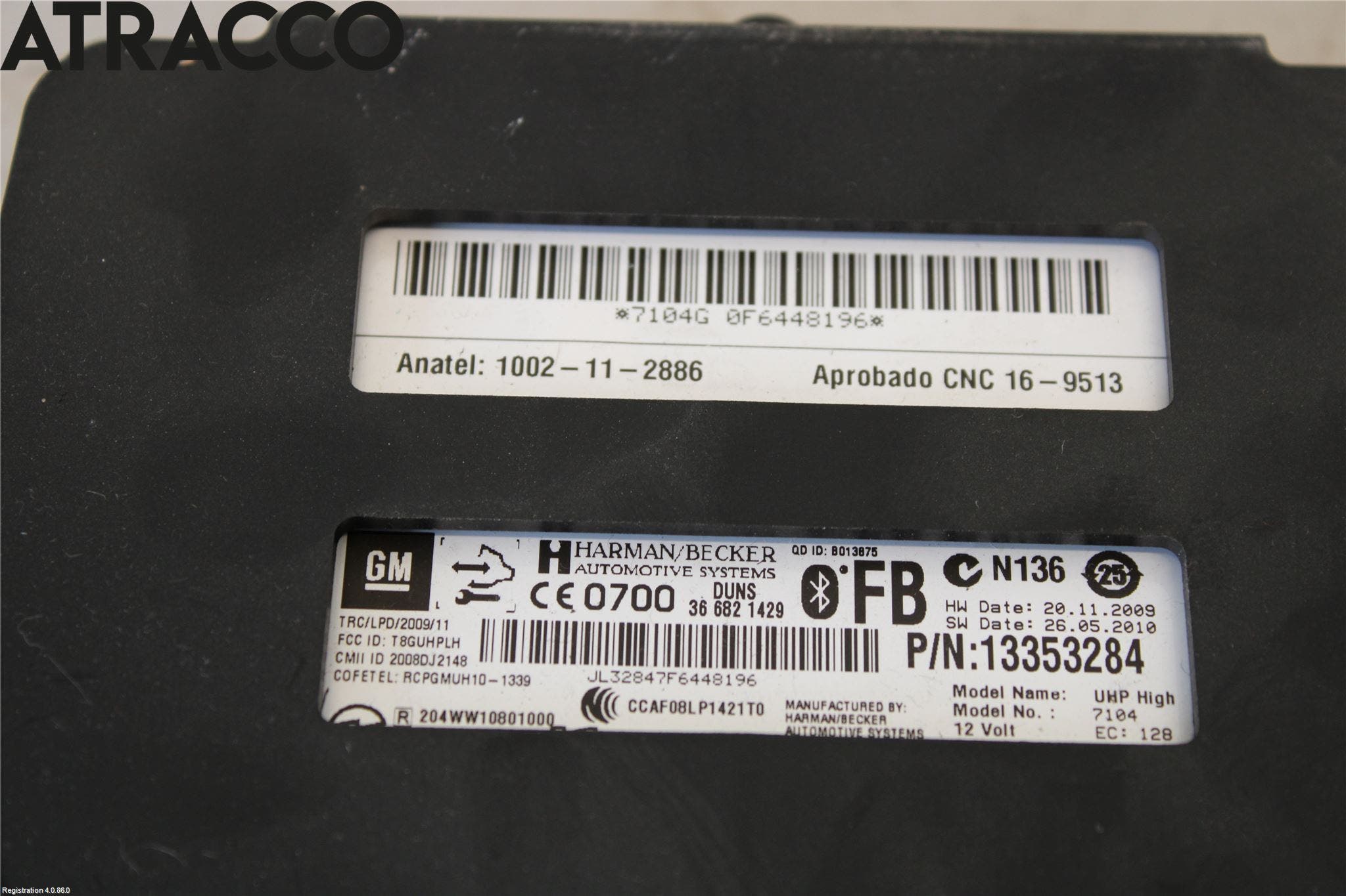 Opel ZAFIRA C 12-19 Styreenhet Øvrig