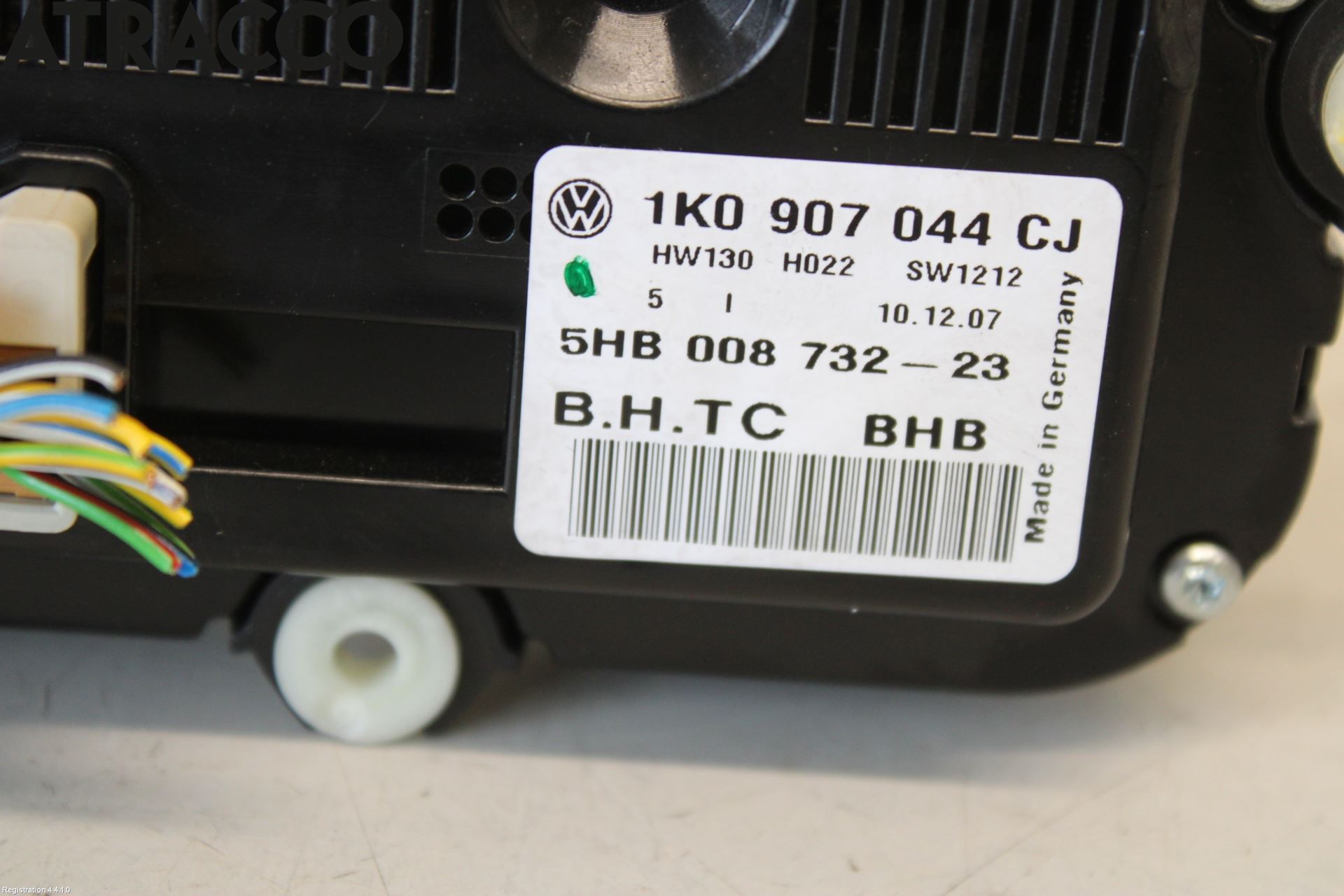 Volkswagen VW TOURAN 03-10 Varme Ac Betjening-Display