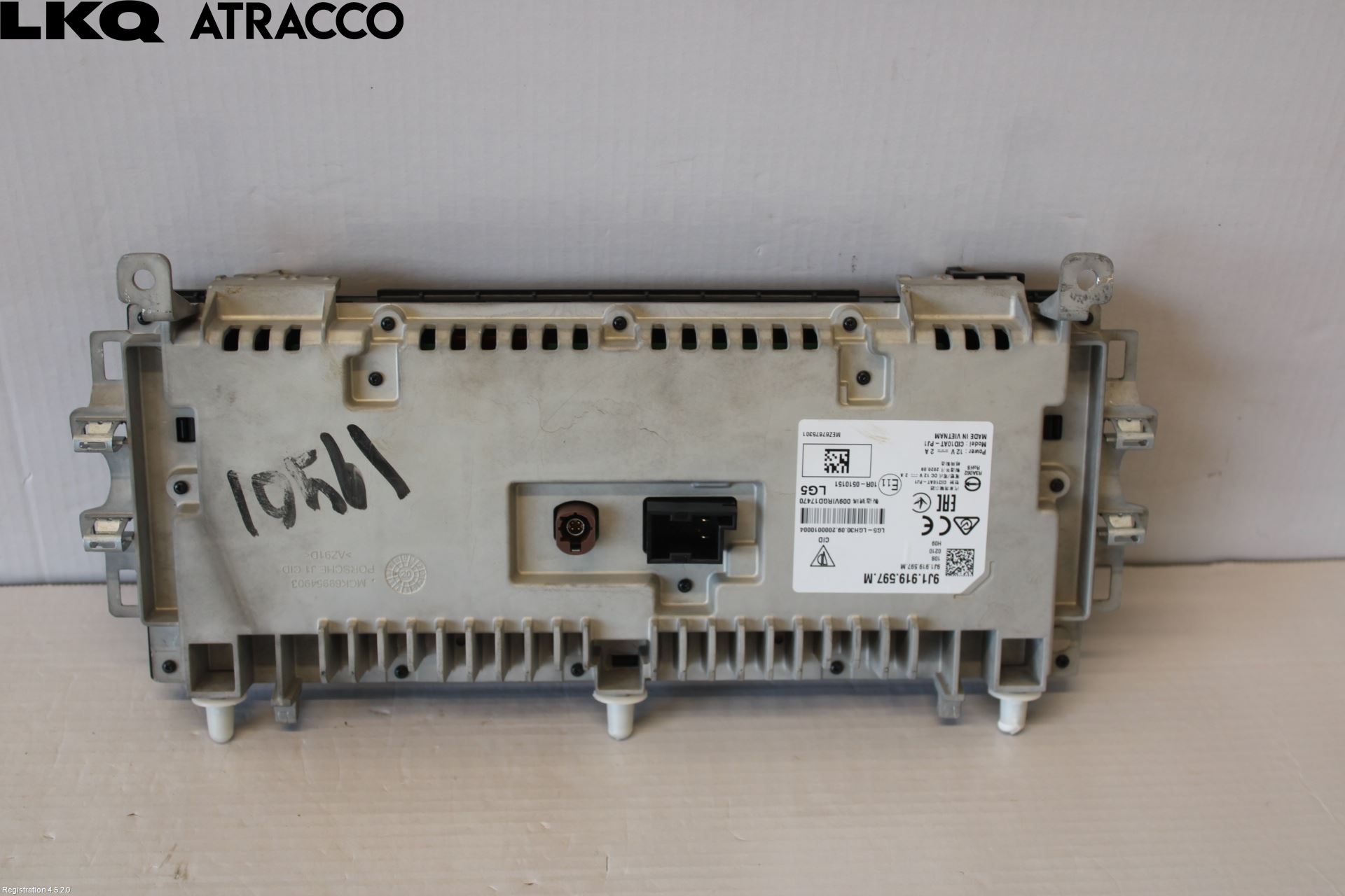 Porsche TAYCAN 20- Multifunktionsdisplay