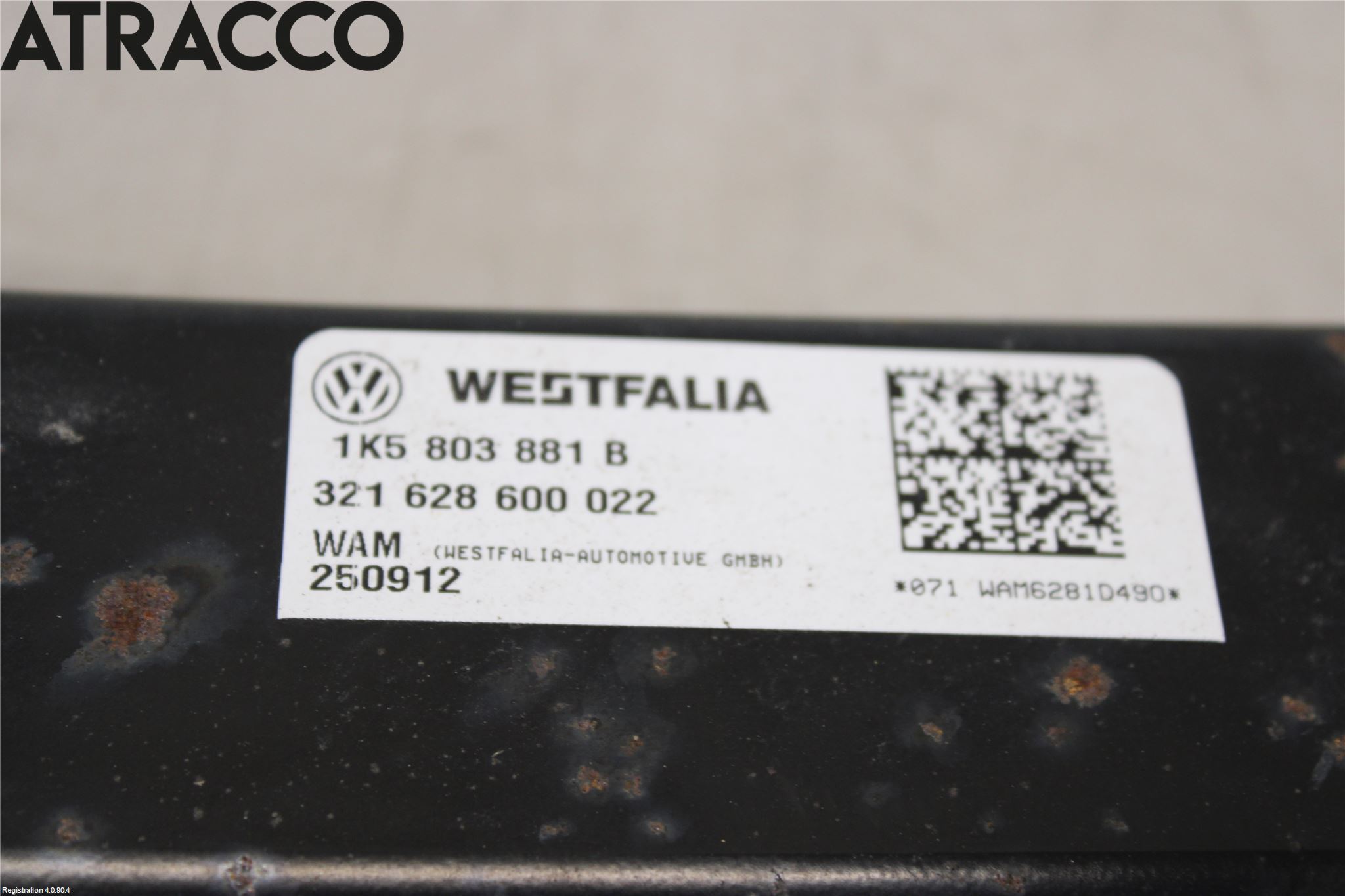 Volkswagen VW GOLF VI 09-13 Tilhengerfeste