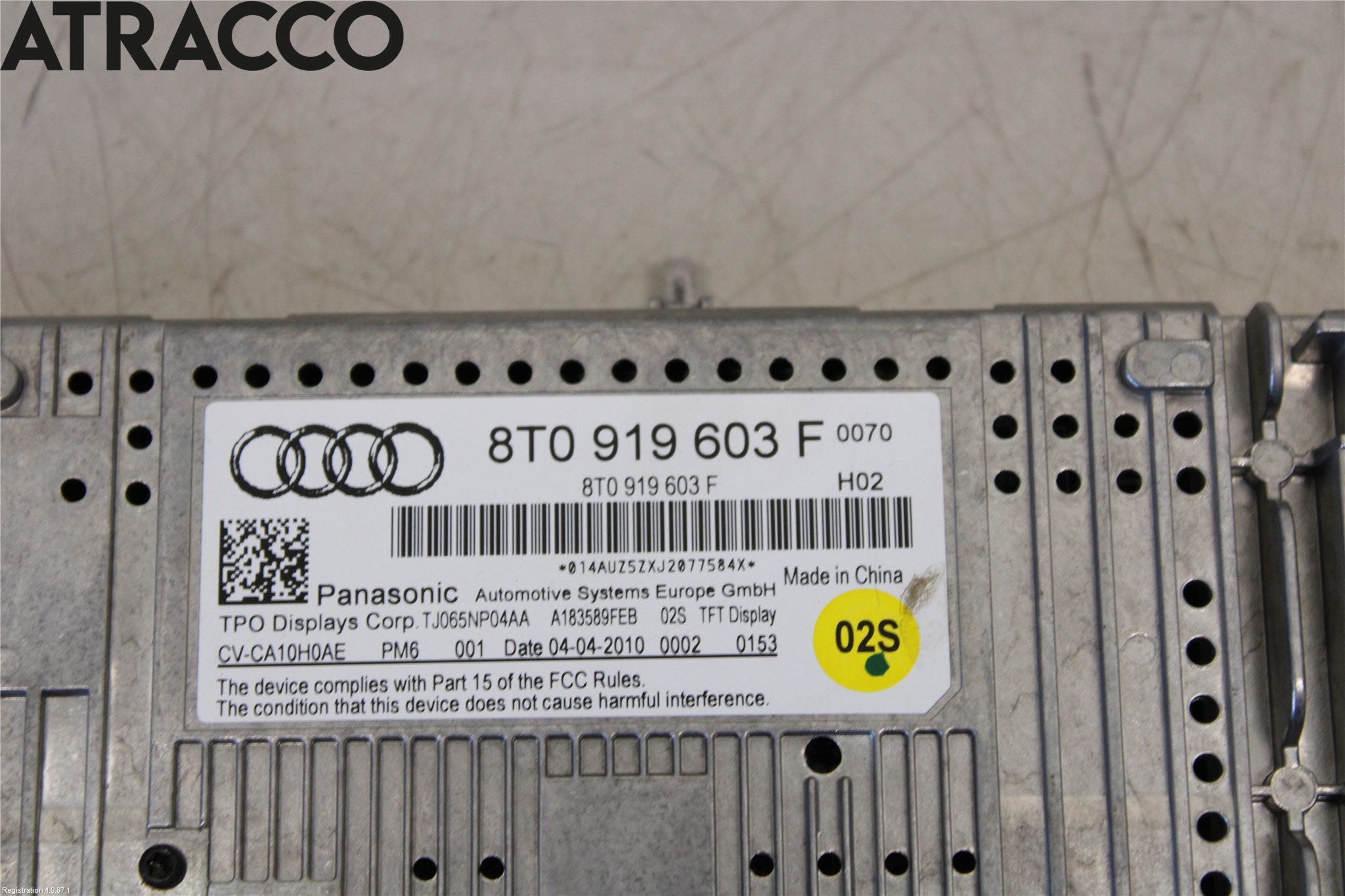 Audi A4/S4 08-11 Multifunktionsdisplay