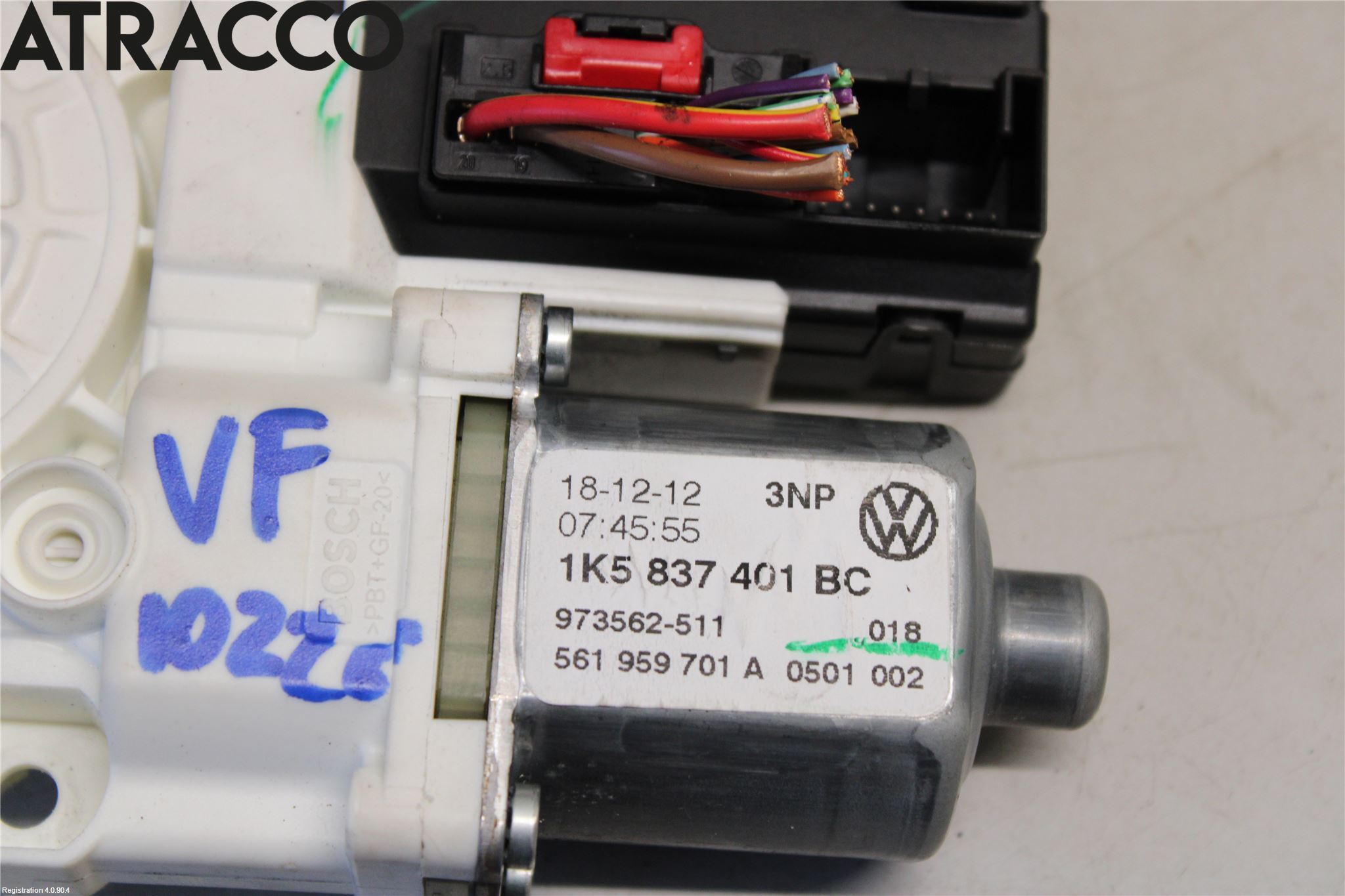 Volkswagen VW GOLF VI 09-13 Vindusheismotor