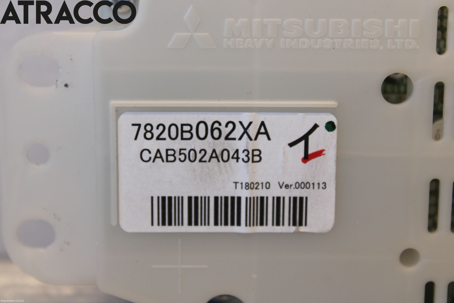 Mitsubishi OUTLANDER 13-21 Varme Ac Betjening-Display