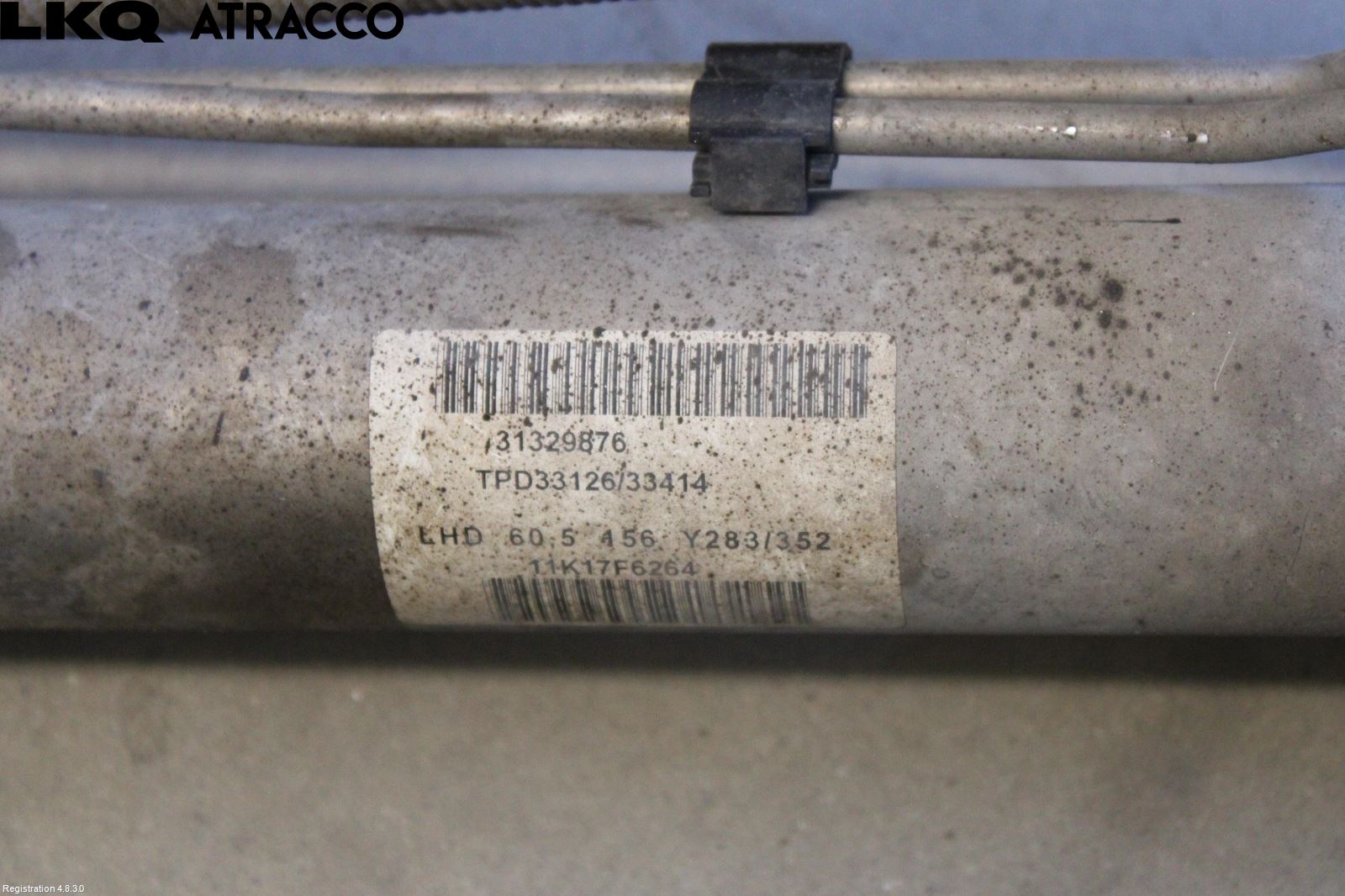 Volvo V60 11-13 Servo Snekke - Tannstang