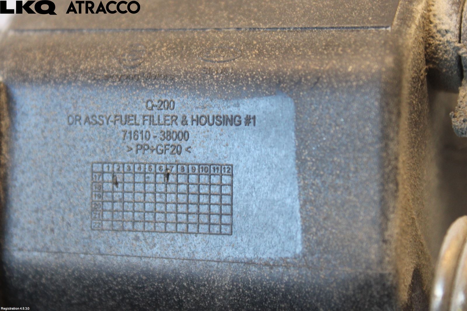 SsangYong SSANG YONG MUSSO Drivstoff Tankluke