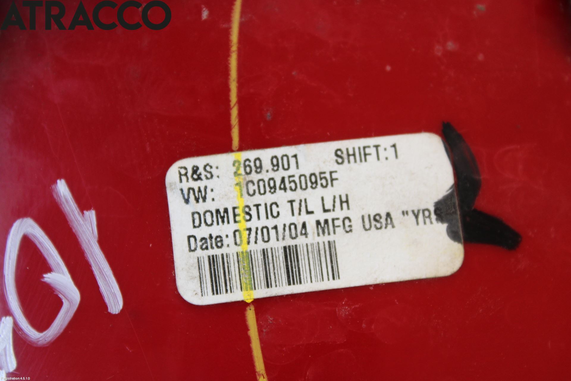 Volkswagen VW BEETLE 98-10 Baklykt Venstre