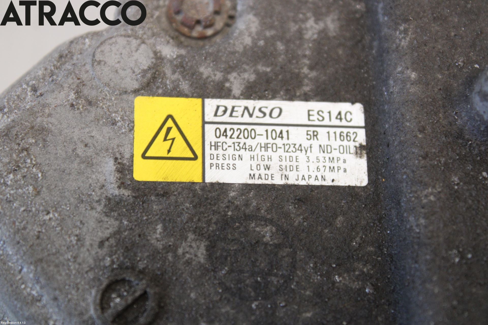 Toyota YARIS XP130 12-14 Varme Ac Kompressor