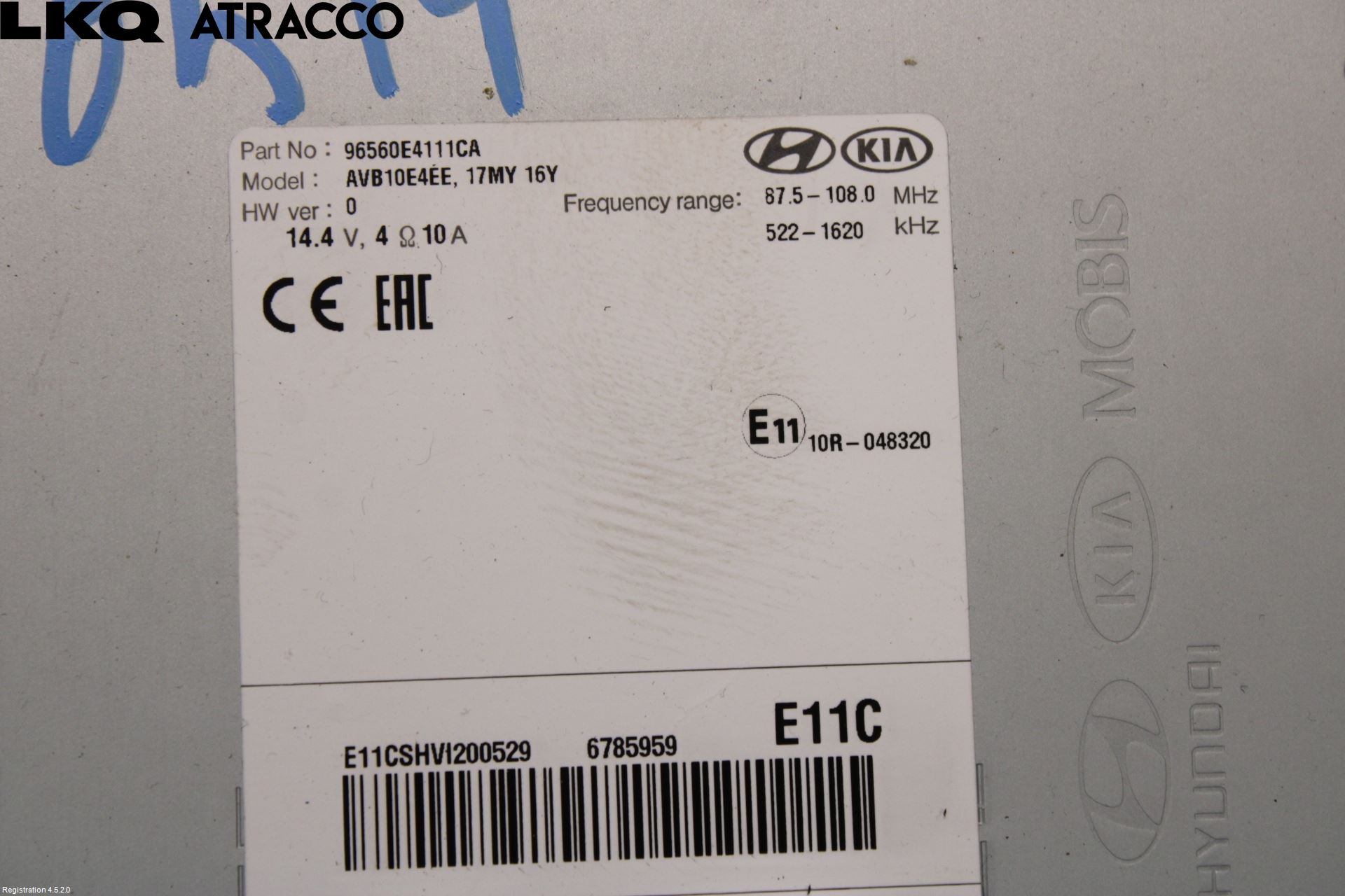 Kia SOUL 09- Stereo Radio