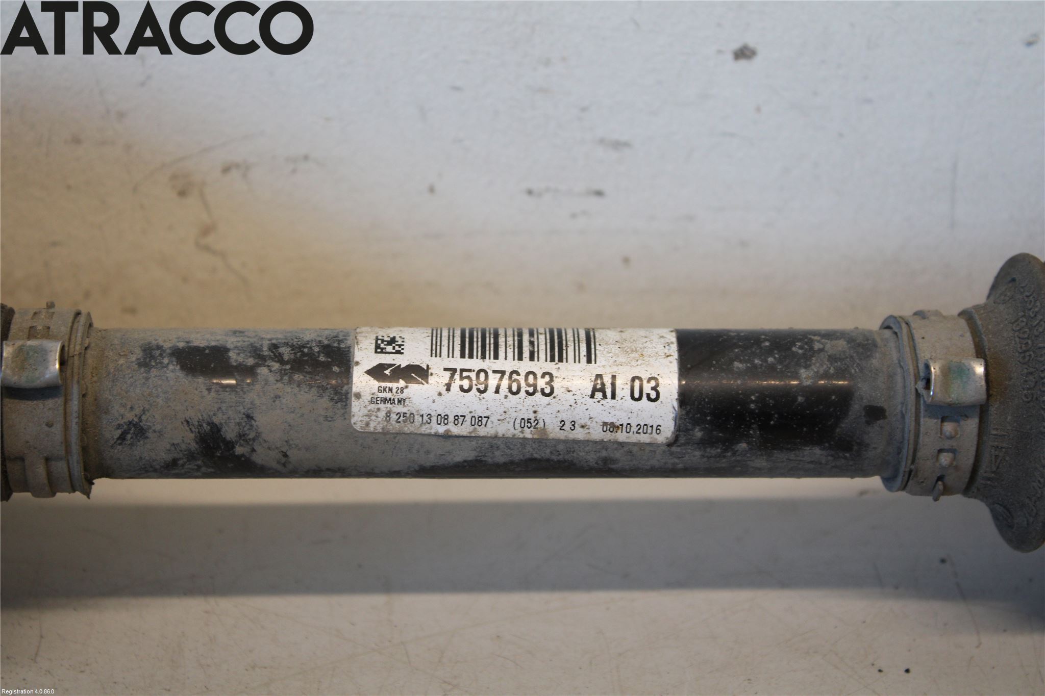 BMW 3 GT F34 13-19 Drivaksel Foran Kompl Venstre