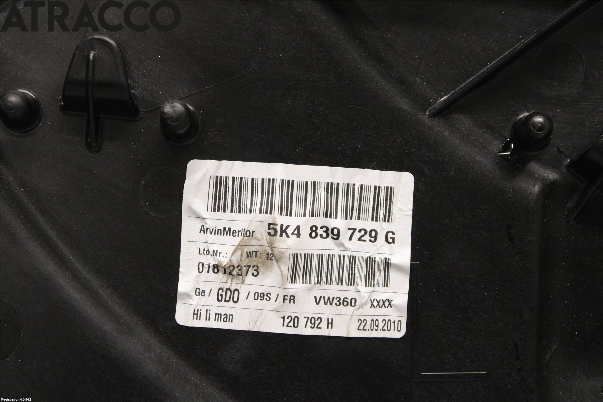 Volkswagen VW GOLF VI 09-13 Vindusheis