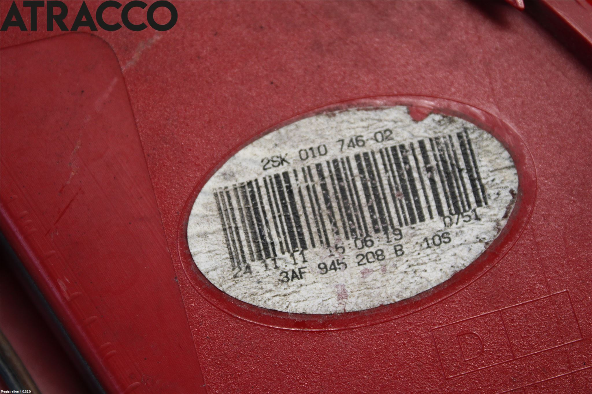 Volkswagen VW PASSAT 11-14 Baklykt Høyre