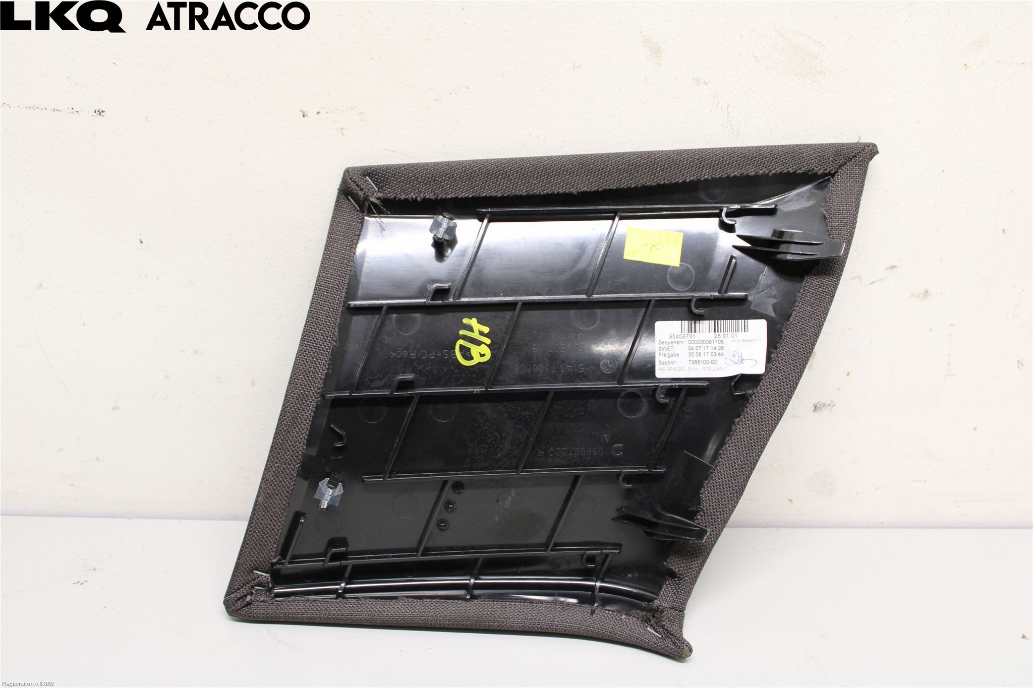 BMW i3 I01 13-22 Innr Sidetrekk-Deksel