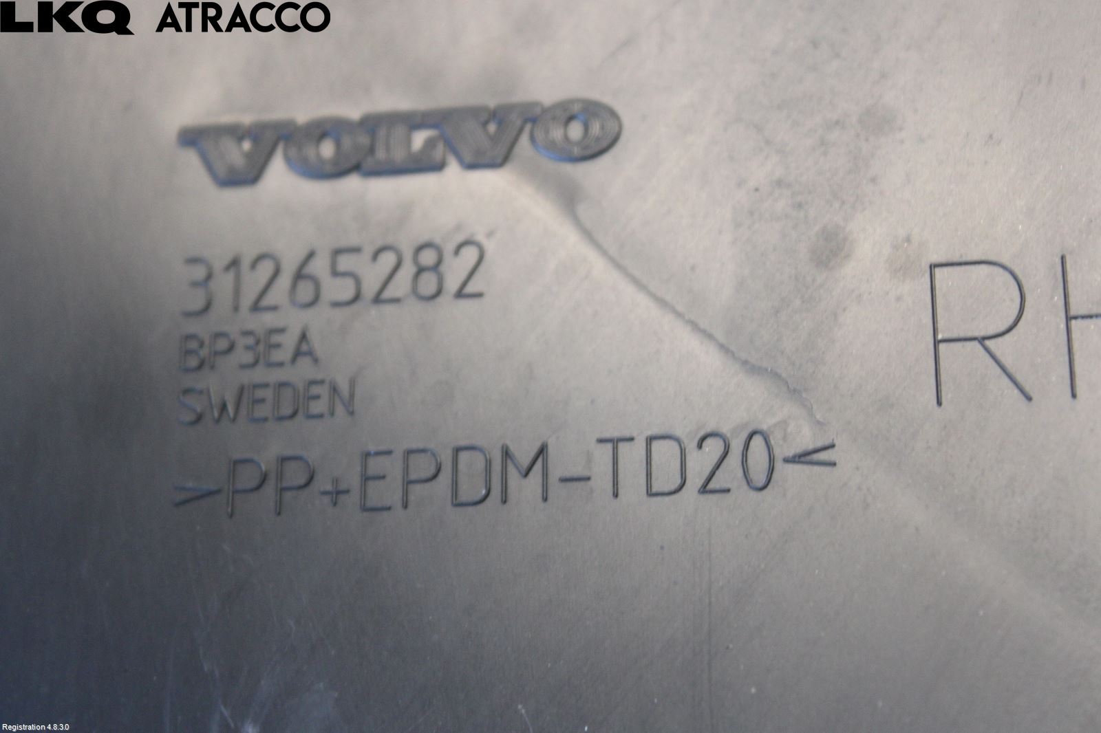 Volvo V60 11-13 Støtfangerfeste Bak Høyre