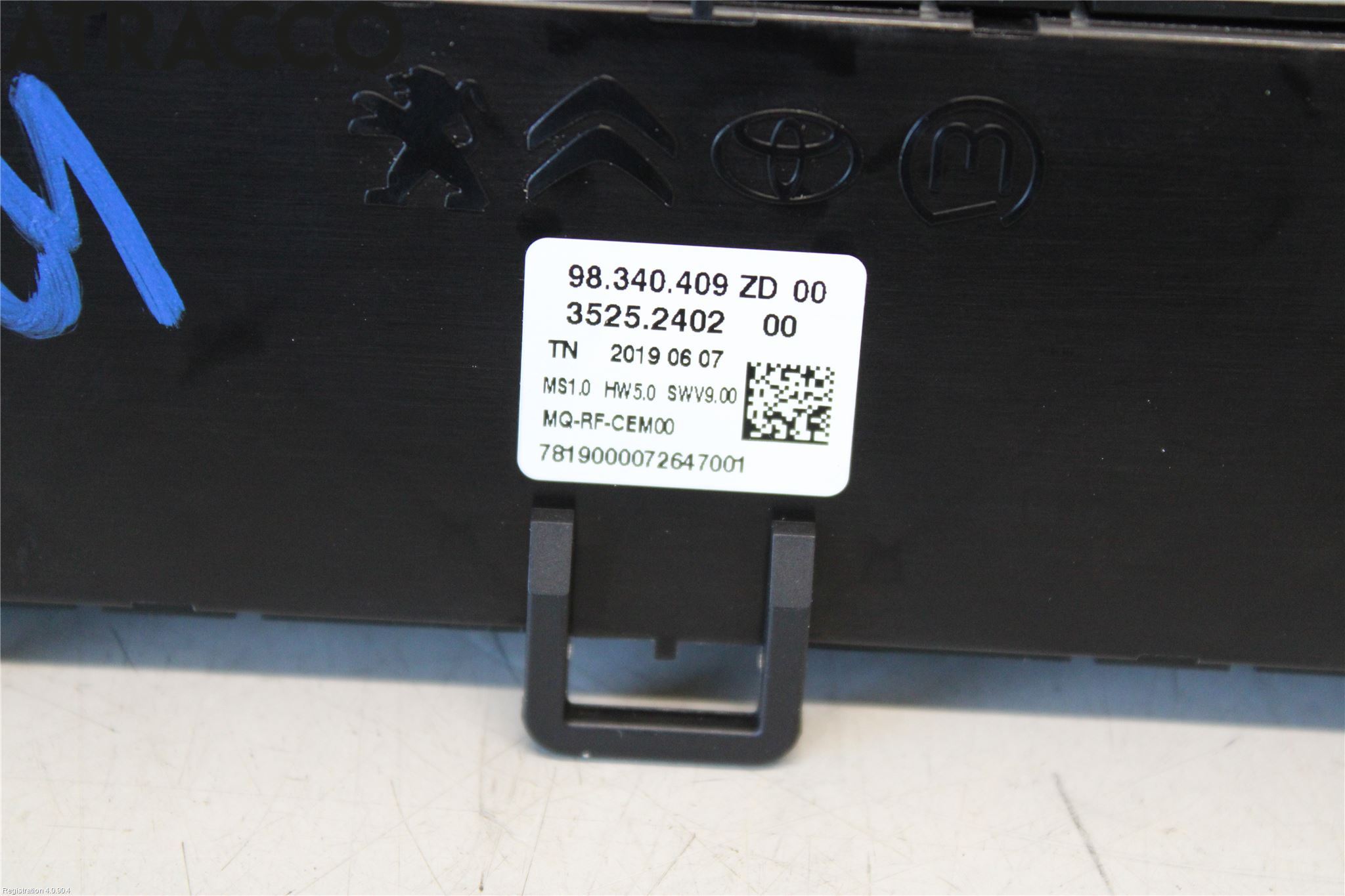 Peugeot PARTNER/E-PARTNER 19- Varme Ac Betjening-Display