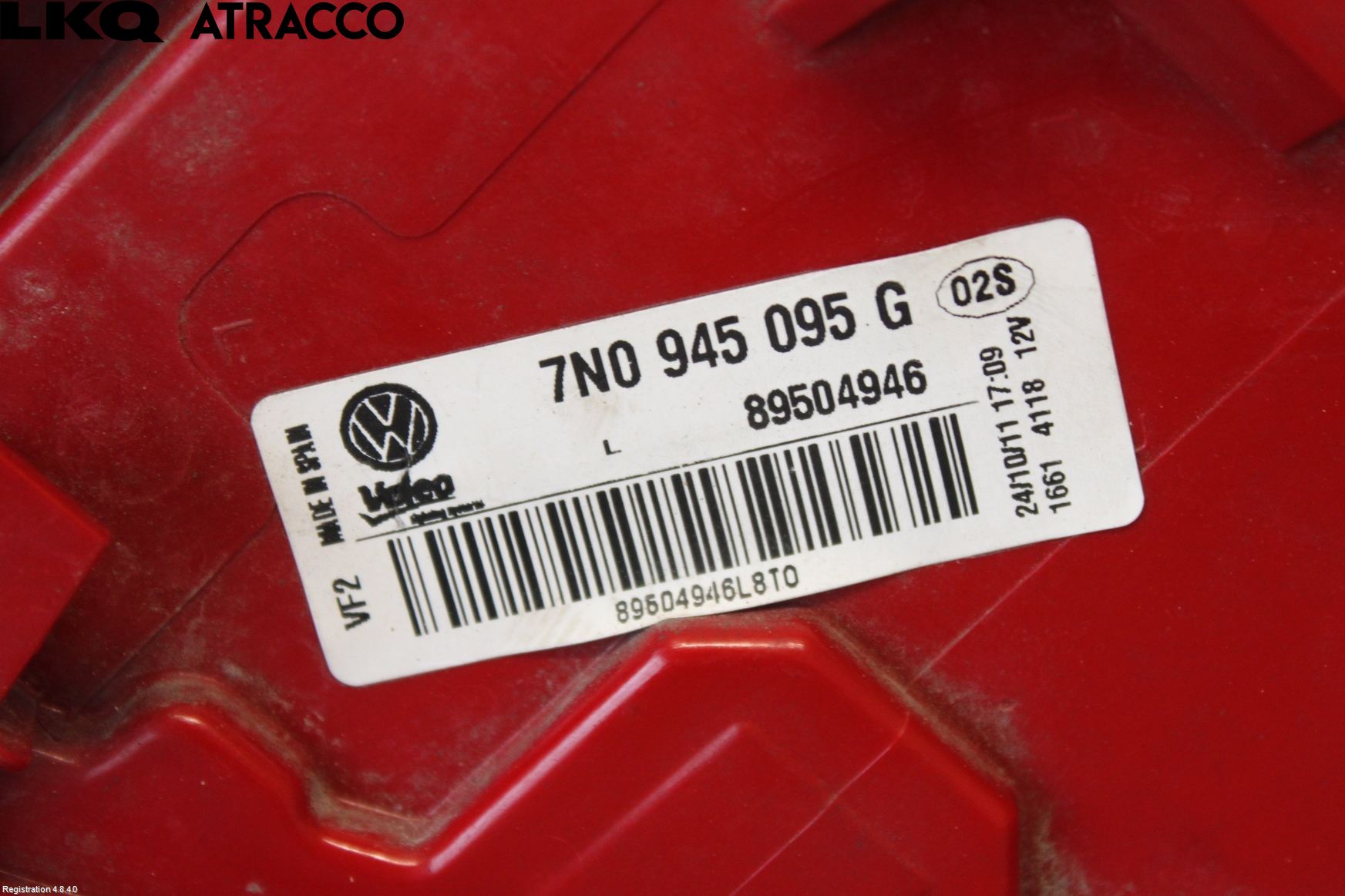 Volkswagen VW SHARAN 11- Baklykt Venstre