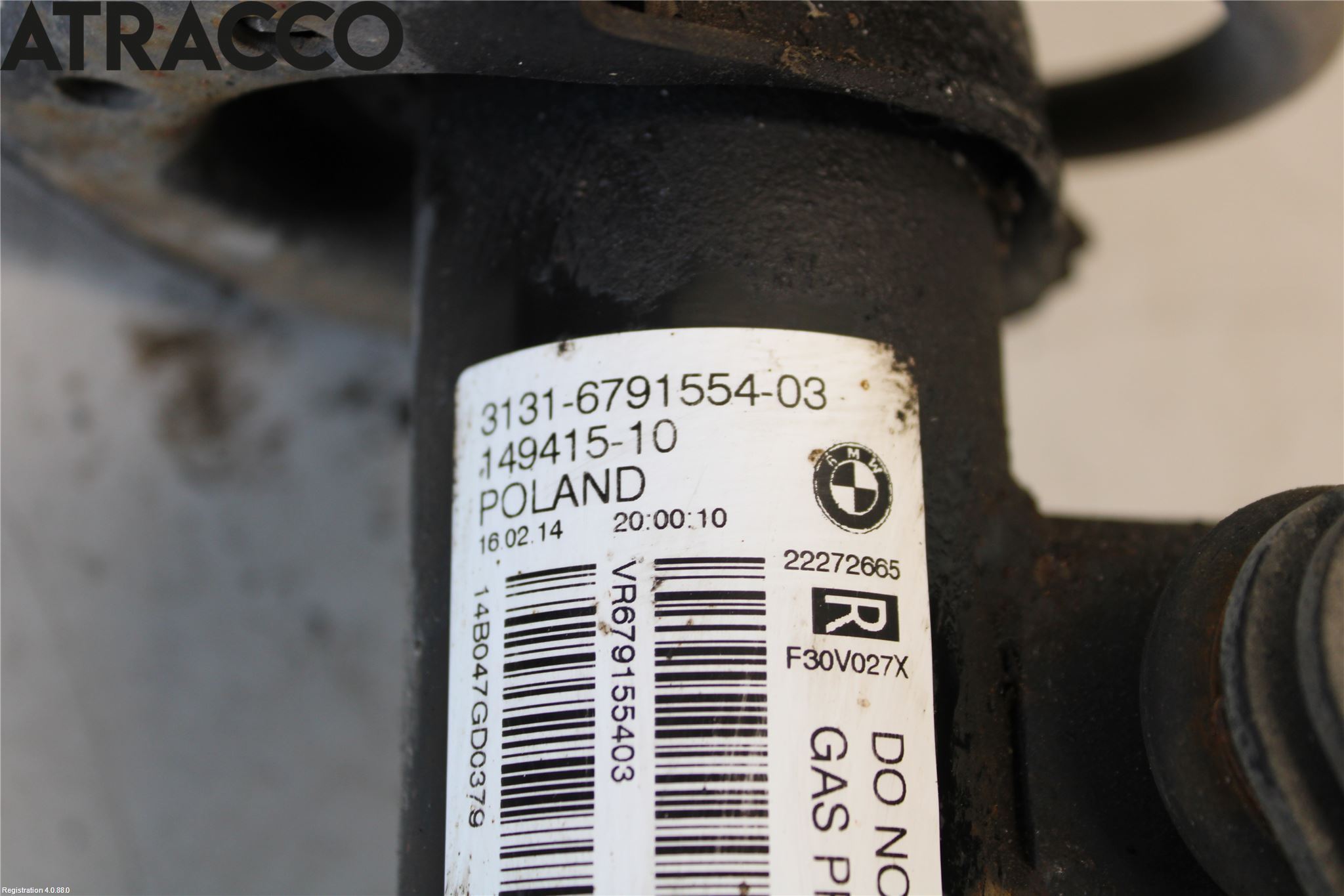 BMW 3 F30/F31/F80 12-19 Fjærbein Foran Venstre