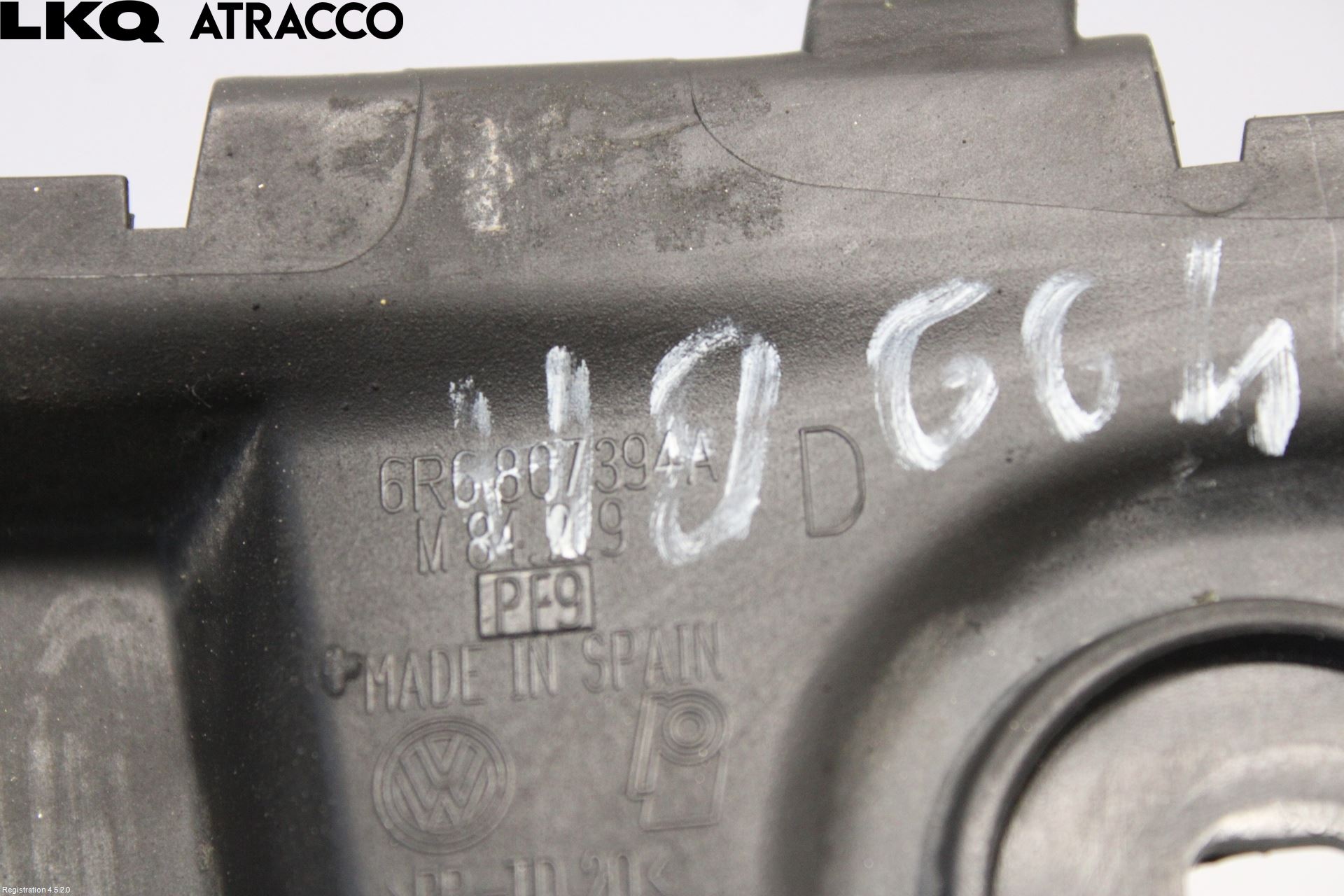 Volkswagen VW POLO 10-17 Støtfangerfeste Bak Høyre