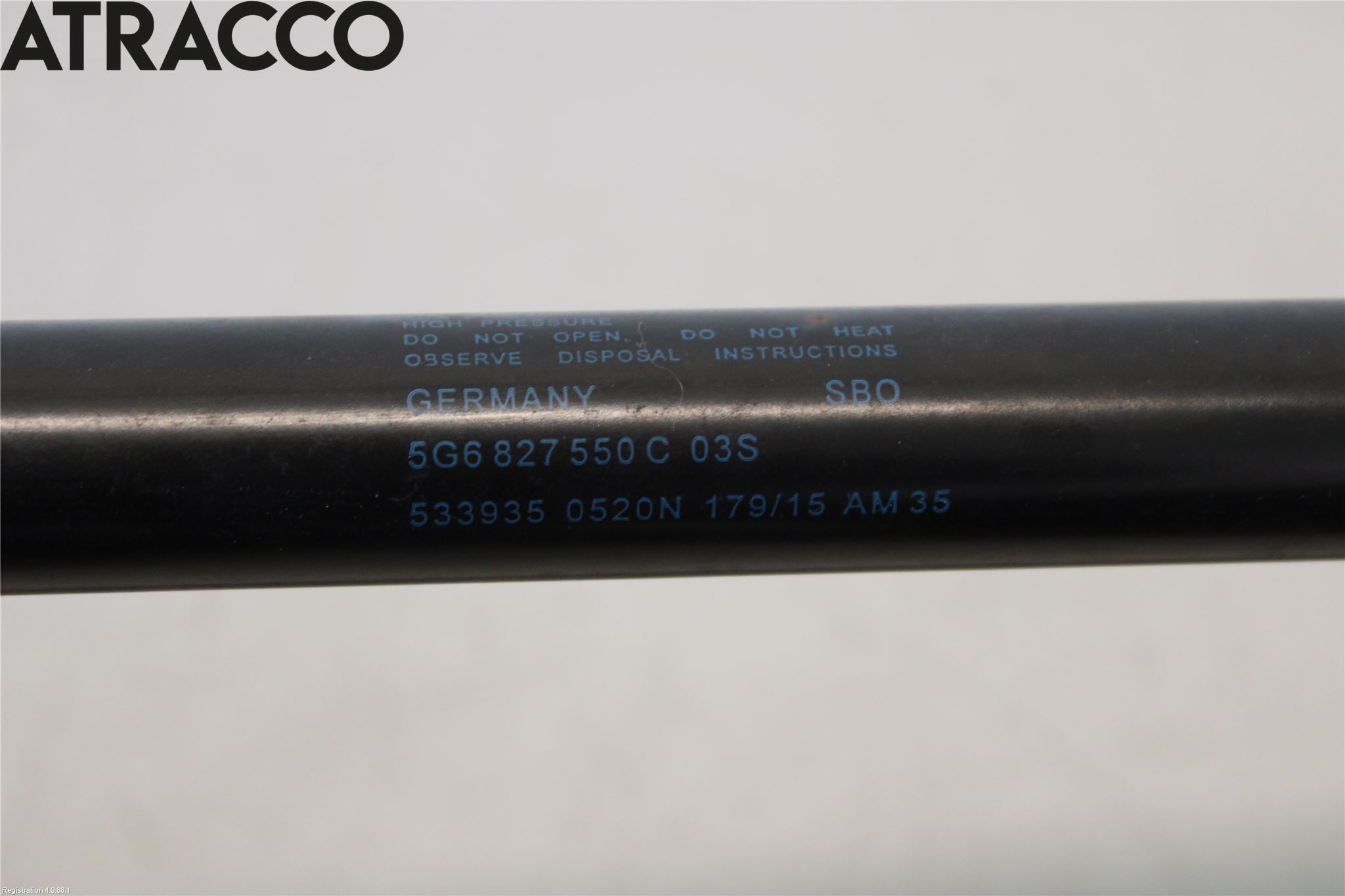 Volkswagen VW GOLF / E-GOLF VII 13-20 Bakluke Demper-Gassfjær