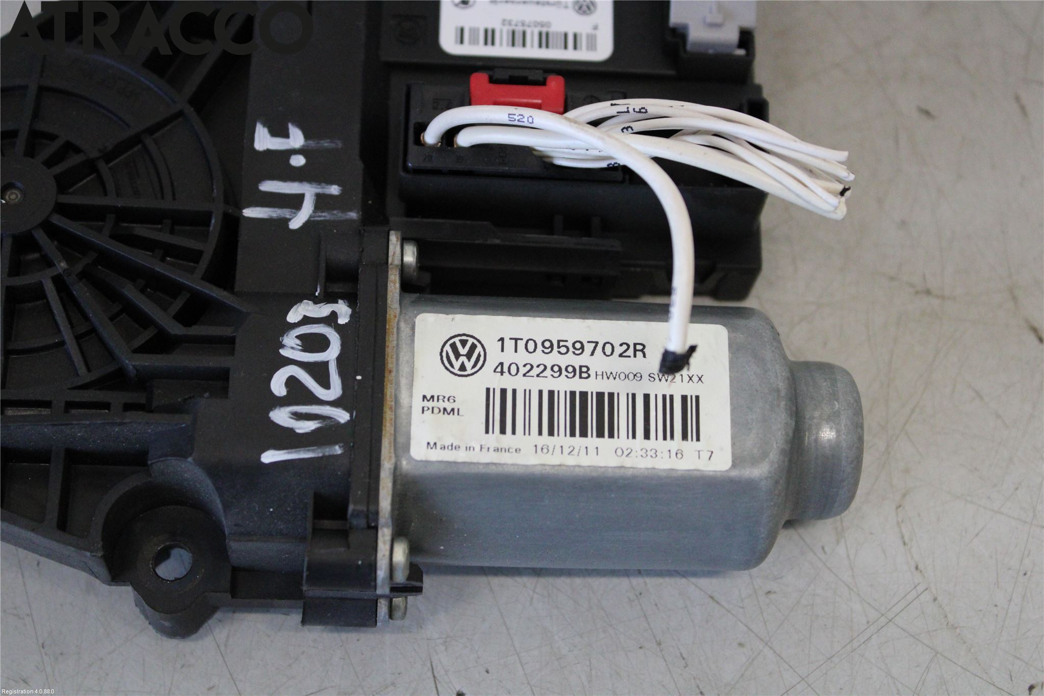 Volkswagen VW CADDY 11-15 Vindusheismotor