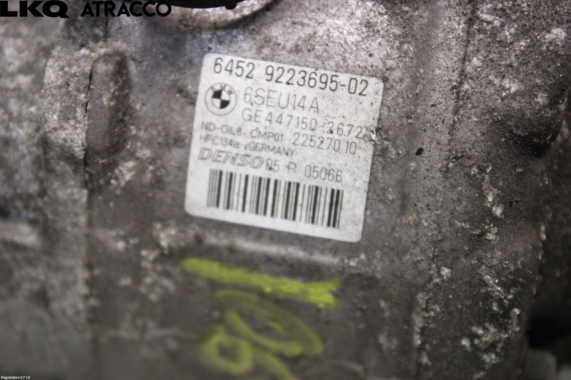 BMW 3 F30/F31/F80 12-19 Varme Ac Kompressor