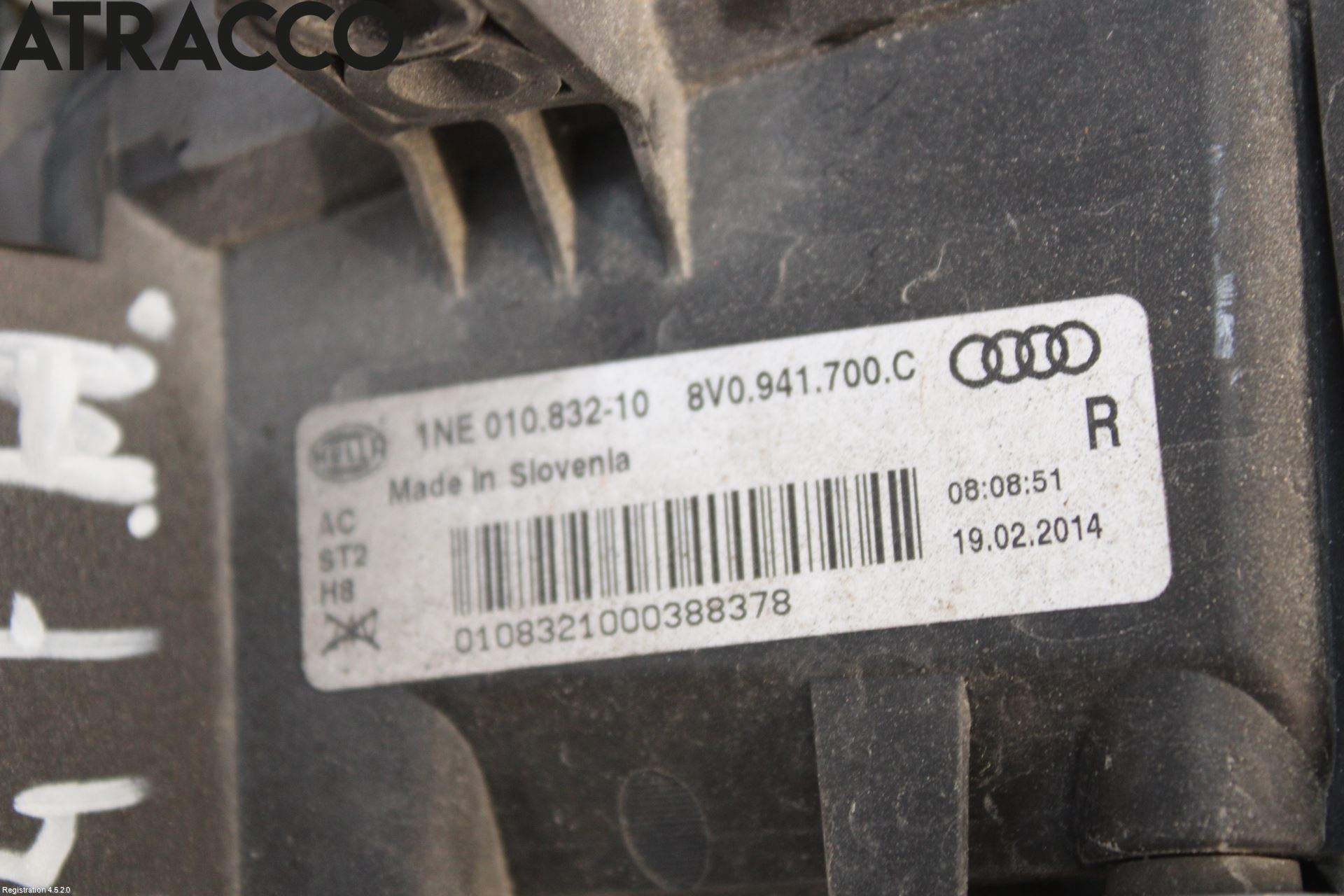 Audi A3/S3 05-13 Frontlykt-Kurve-Tåkelys