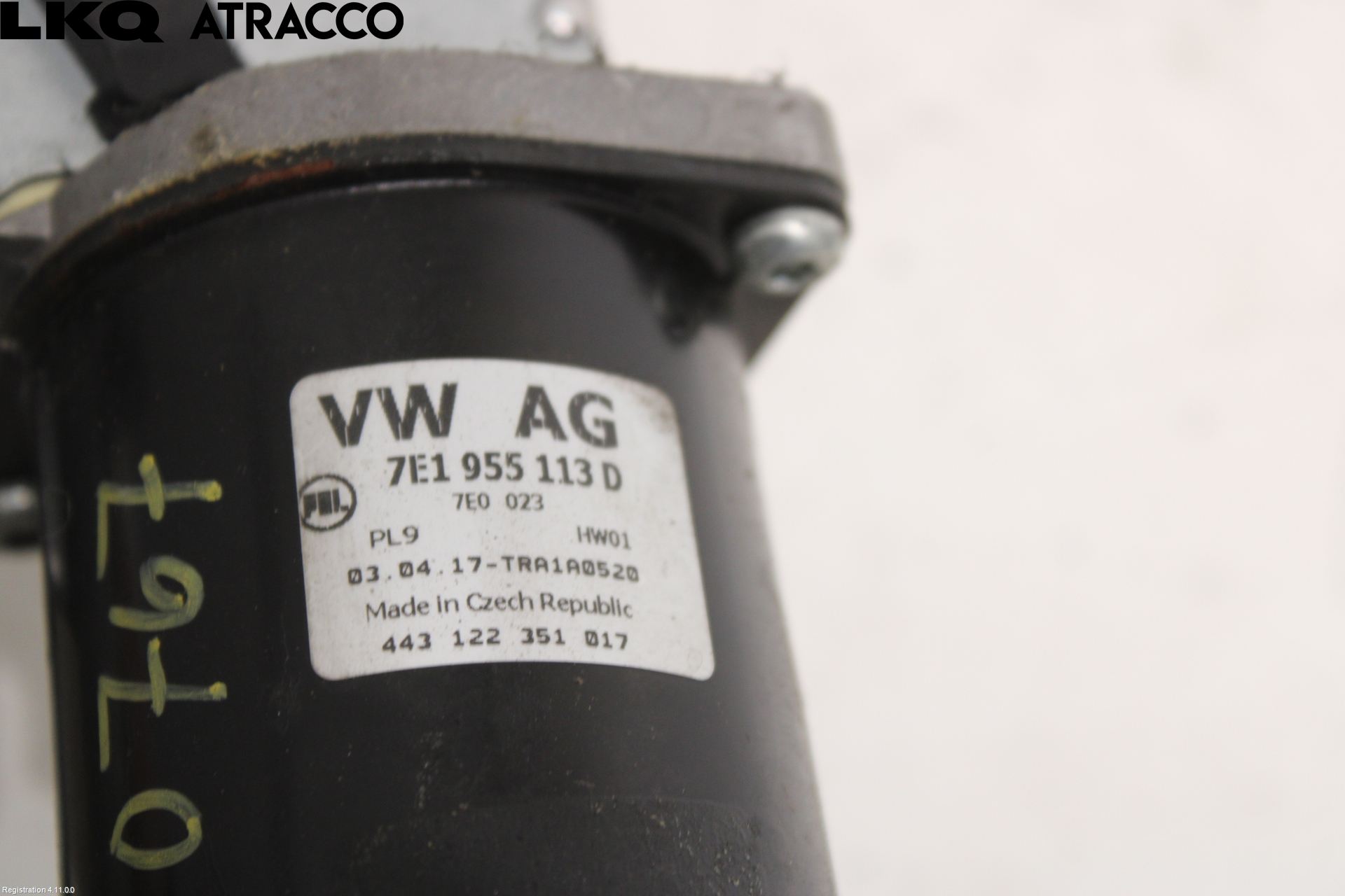 Volkswagen VW TRANSP/CARAVELLE (T6) 16-22 Viskermotor Frontrute