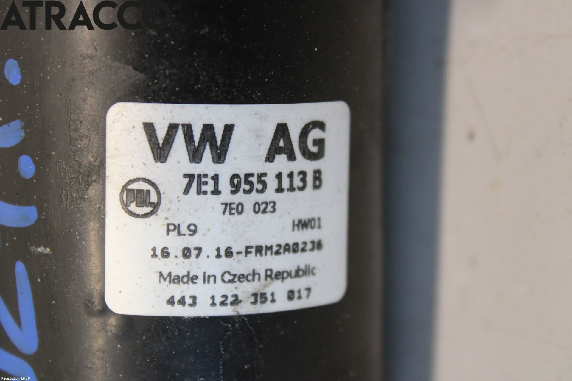 Volkswagen VW TRANSP/CARAVELLE (T6) 16-22 Viskermotor Frontrute