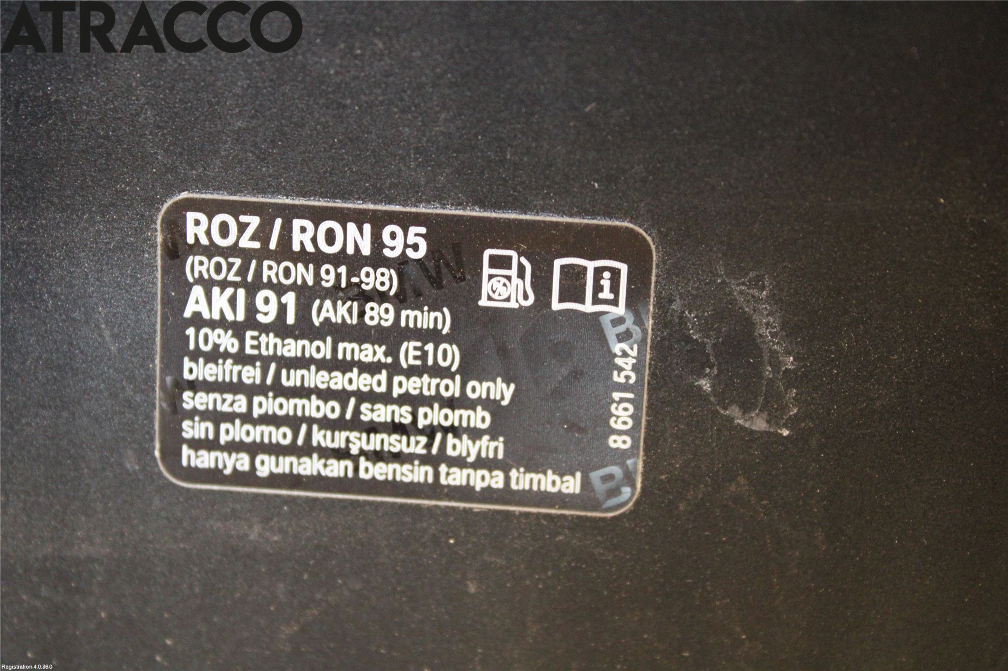 BMW 5 G30/G31/F90 17-23 Drivstoff Tankluke