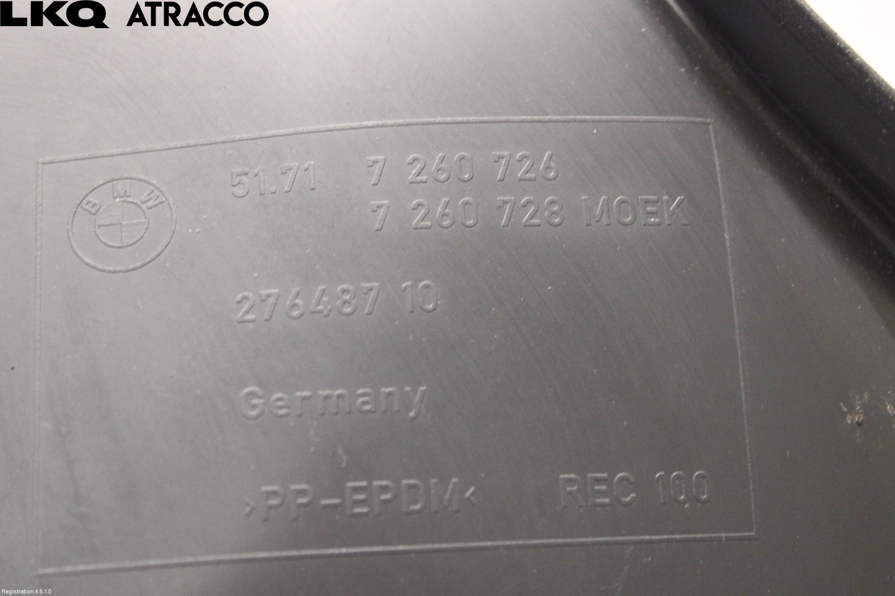 BMW 3 F30/F31/F80 12-19 Skjerm Indre