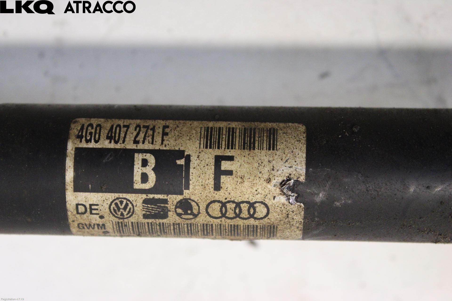 Audi A6 ALLROAD 12-18 Drivaksel Foran Kompl Høyre