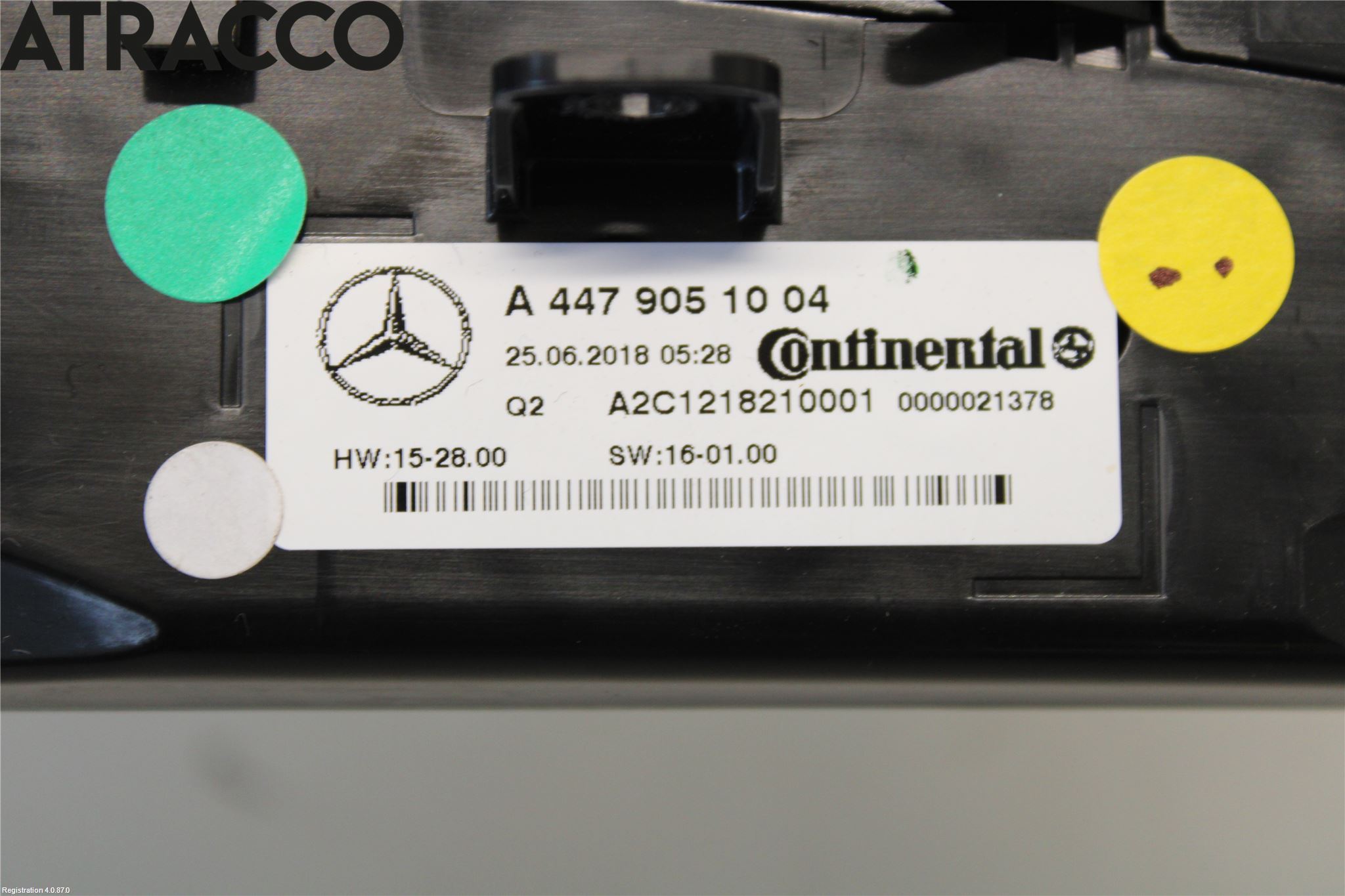 Mercedes-Benz MB VITO/V-KLASS (W640,W447,W448) 14- Varme Ac Betjening-Display
