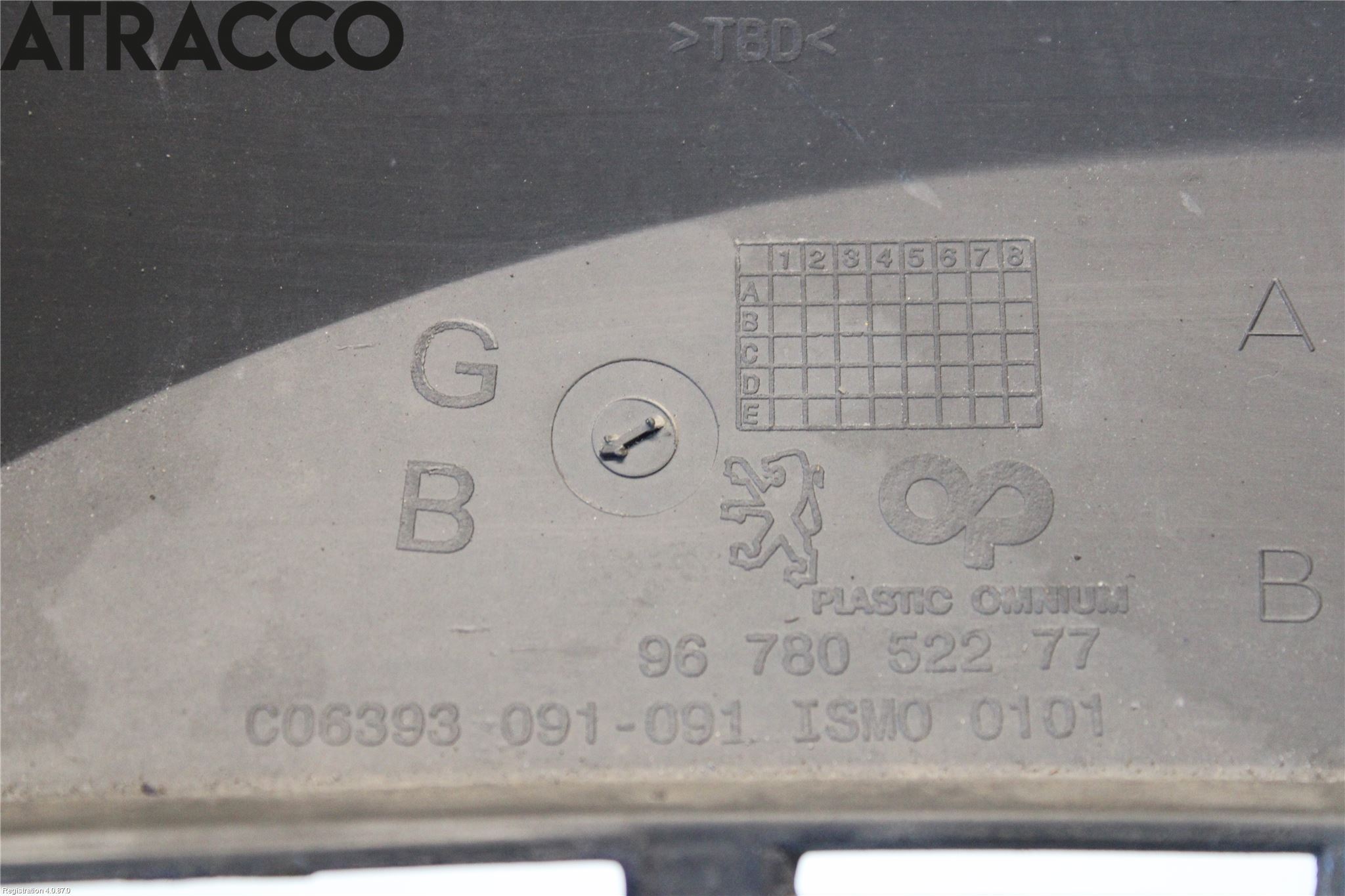 Peugeot 2008 13-20 Støtfanger Bak Hjørne Høyre