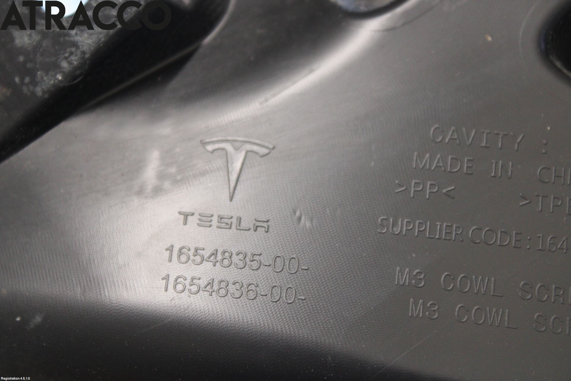 Tesla MODEL 3 17- Visker Deksel-Grill-Under Frr