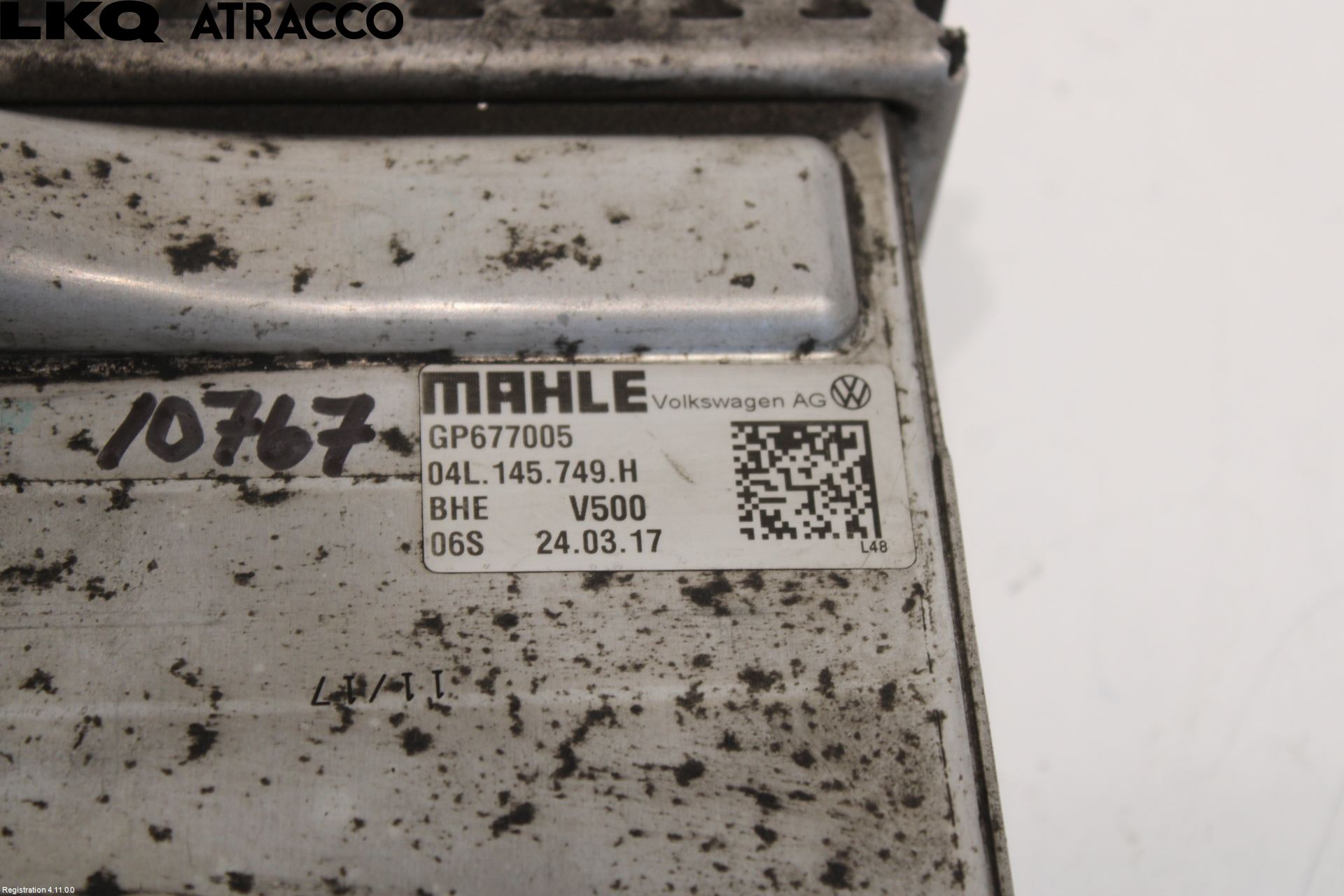 Volkswagen VW TRANSP/CARAVELLE (T6) 16-22 Intercooler Radiator