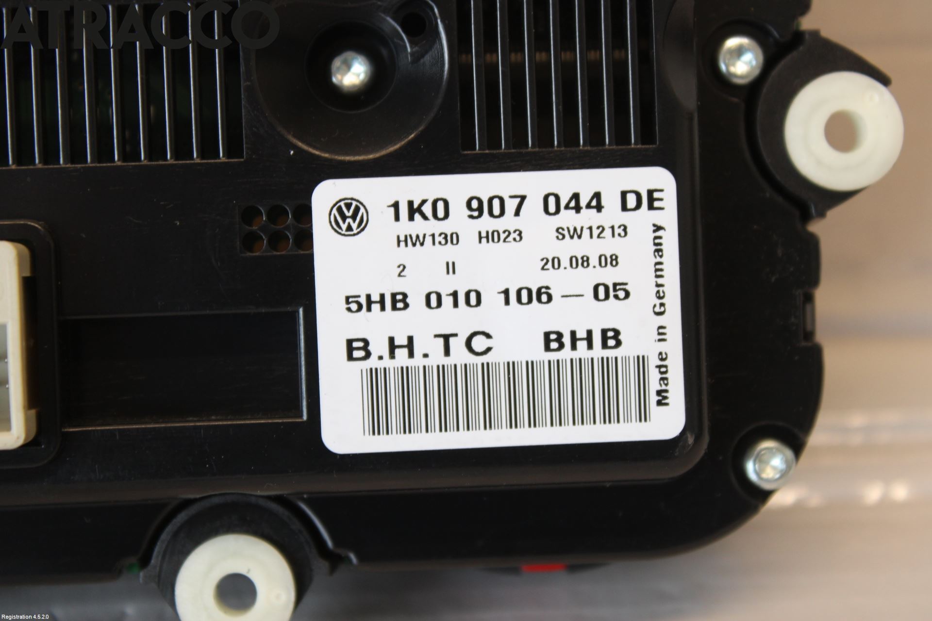 Volkswagen VW GOLF V 04-09 Varme Ac Betjening-Display