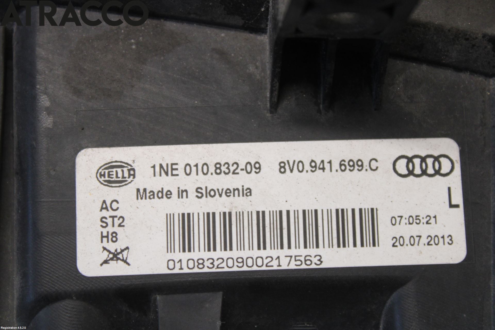 Audi A3/S3 05-13 Frontlykt-Kurve-Tåkelys