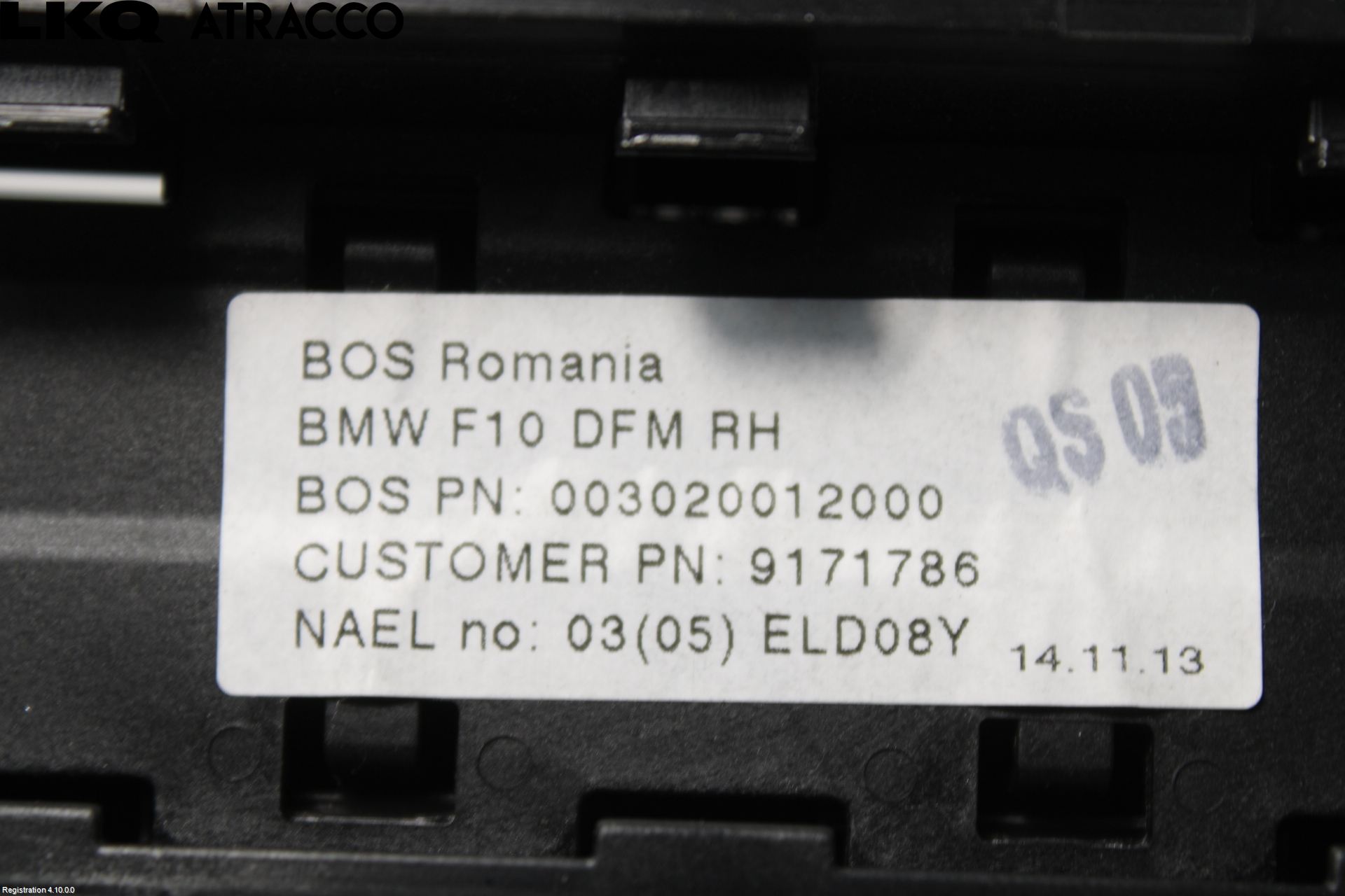 BMW 5 F10/F11/F18 09-17 Innr Solskjerm