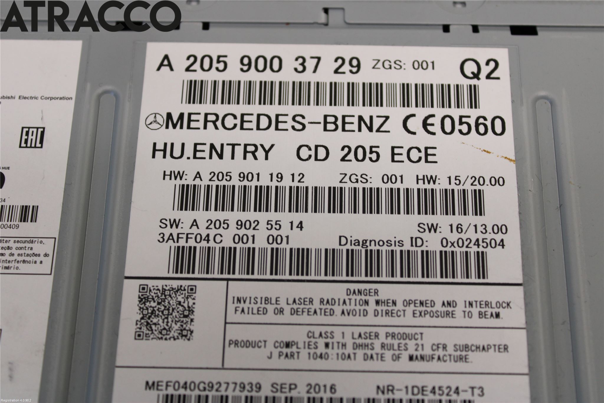 Mercedes-Benz MB GLC-KLASS (X253/C253) 15-22 Stereo Radio Med Cd