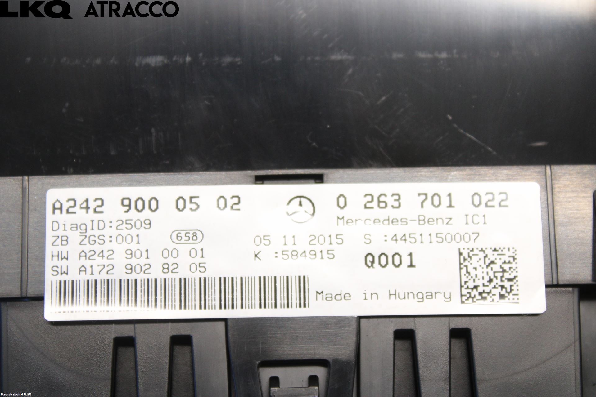 Mercedes-Benz MB B-KLASS (W246/W242) 12-19 Instr Kombinert