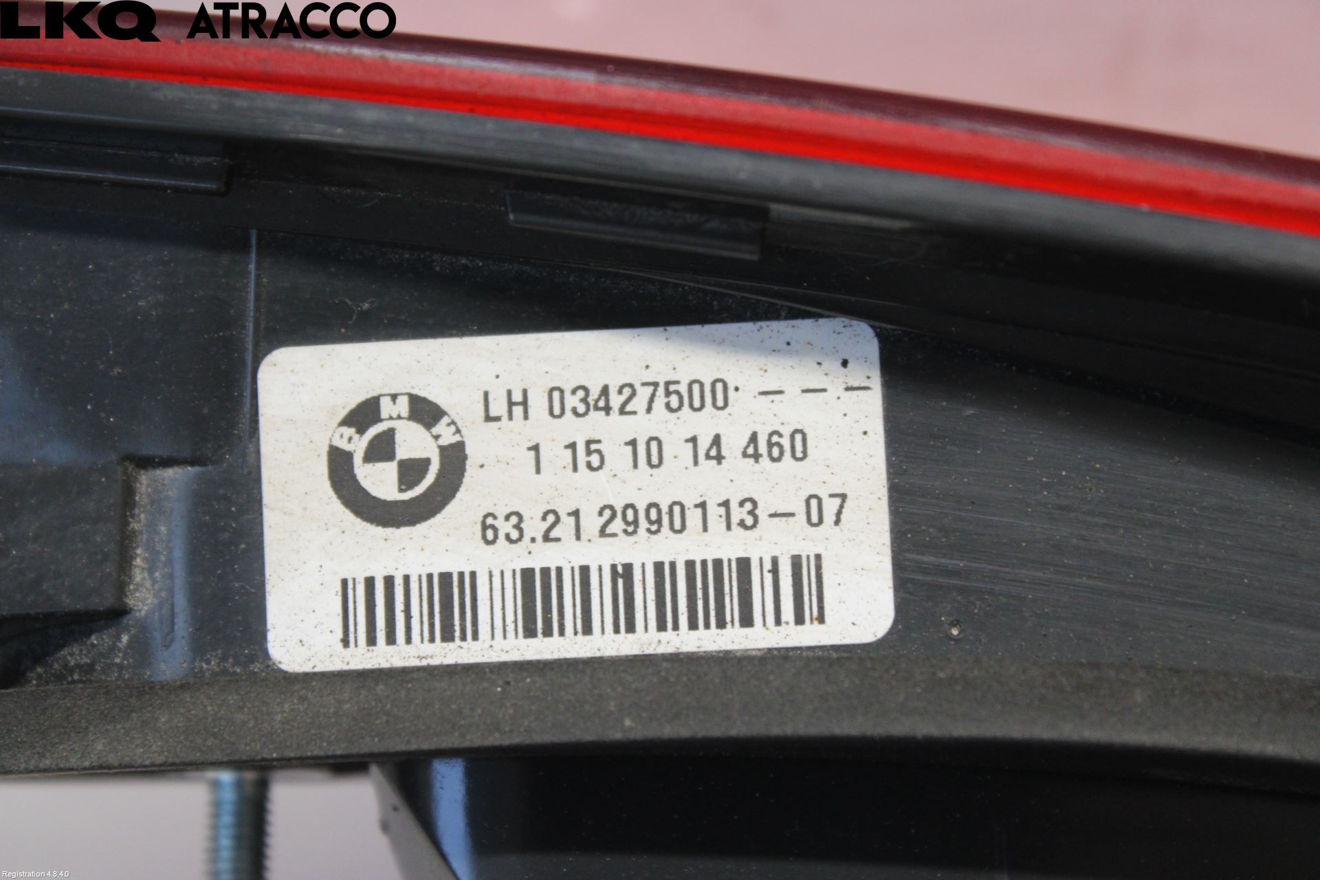 BMW X1 E84 10-15 Baklykt Venstre  På Luke(Indre