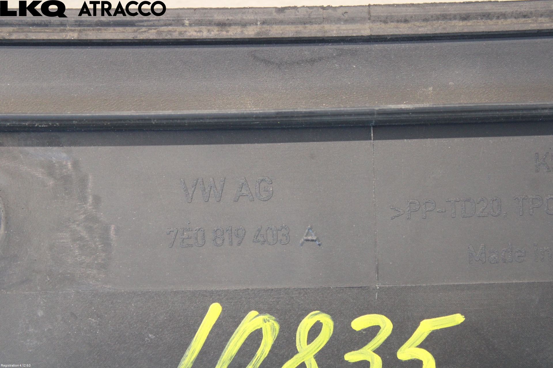 Volkswagen VW TRANSP/CARAVELLE (T6) 16-22 Visker Deksel-Grill-Under Frr