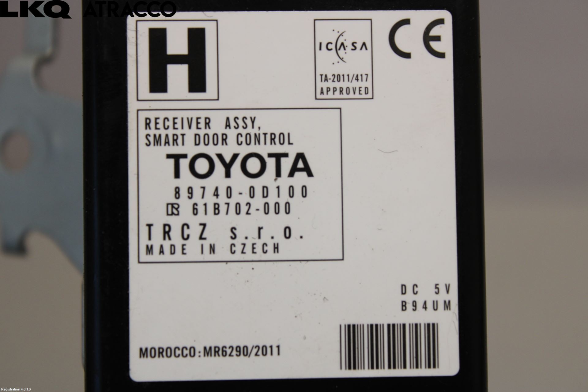 Toyota YARIS XP130 12-14 Styreenhet Øvrig