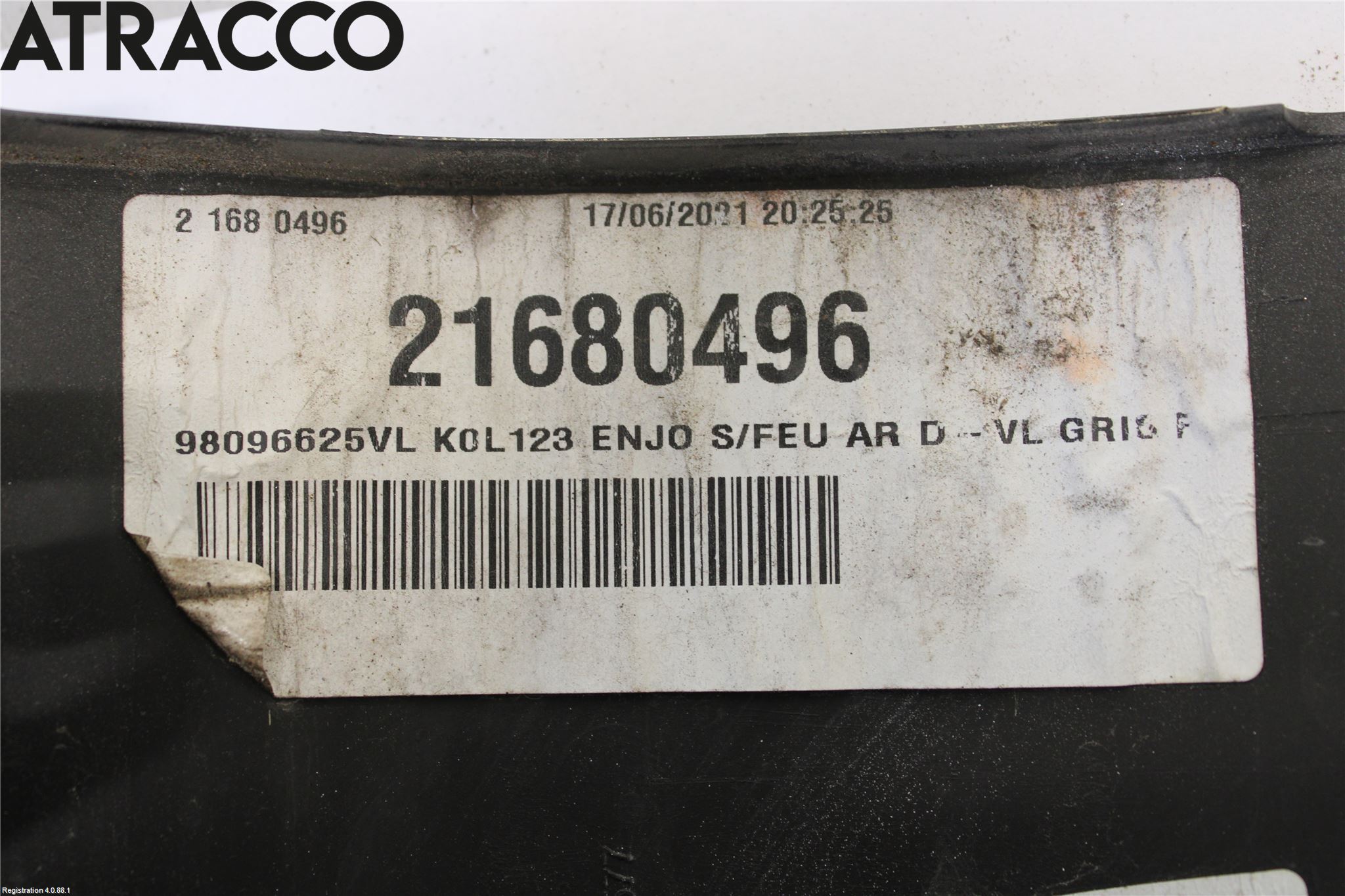 Toyota PROACE II 16- Støtfanger Bak Hjørne Høyre