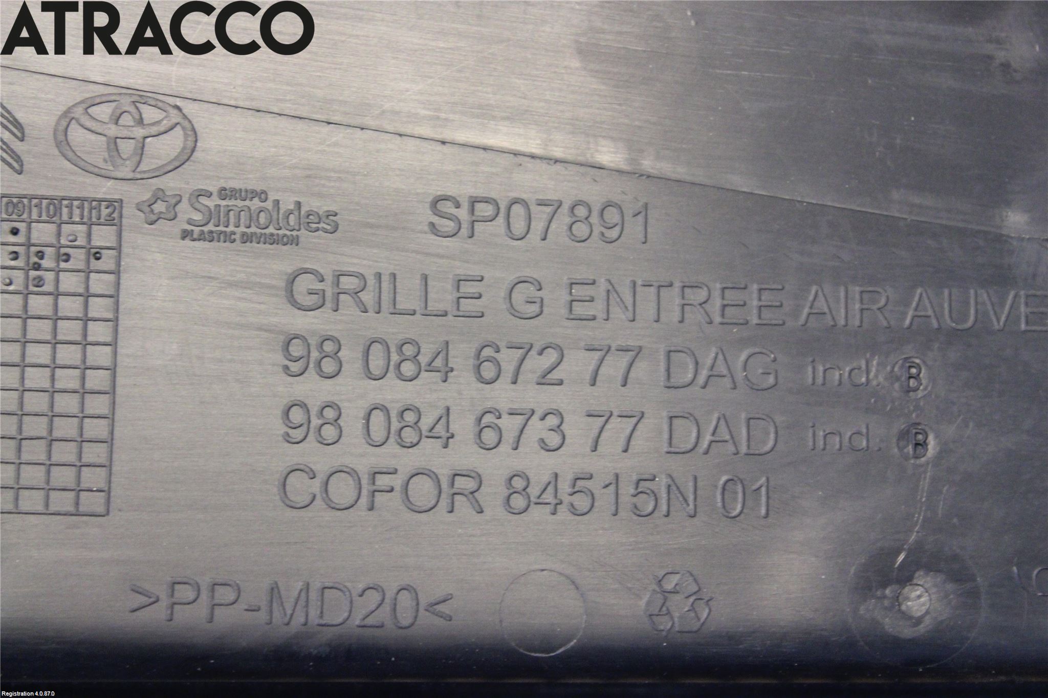 Citroen JUMPY/E-JUMPY 16- Visker Deksel-Grill-Under Frr