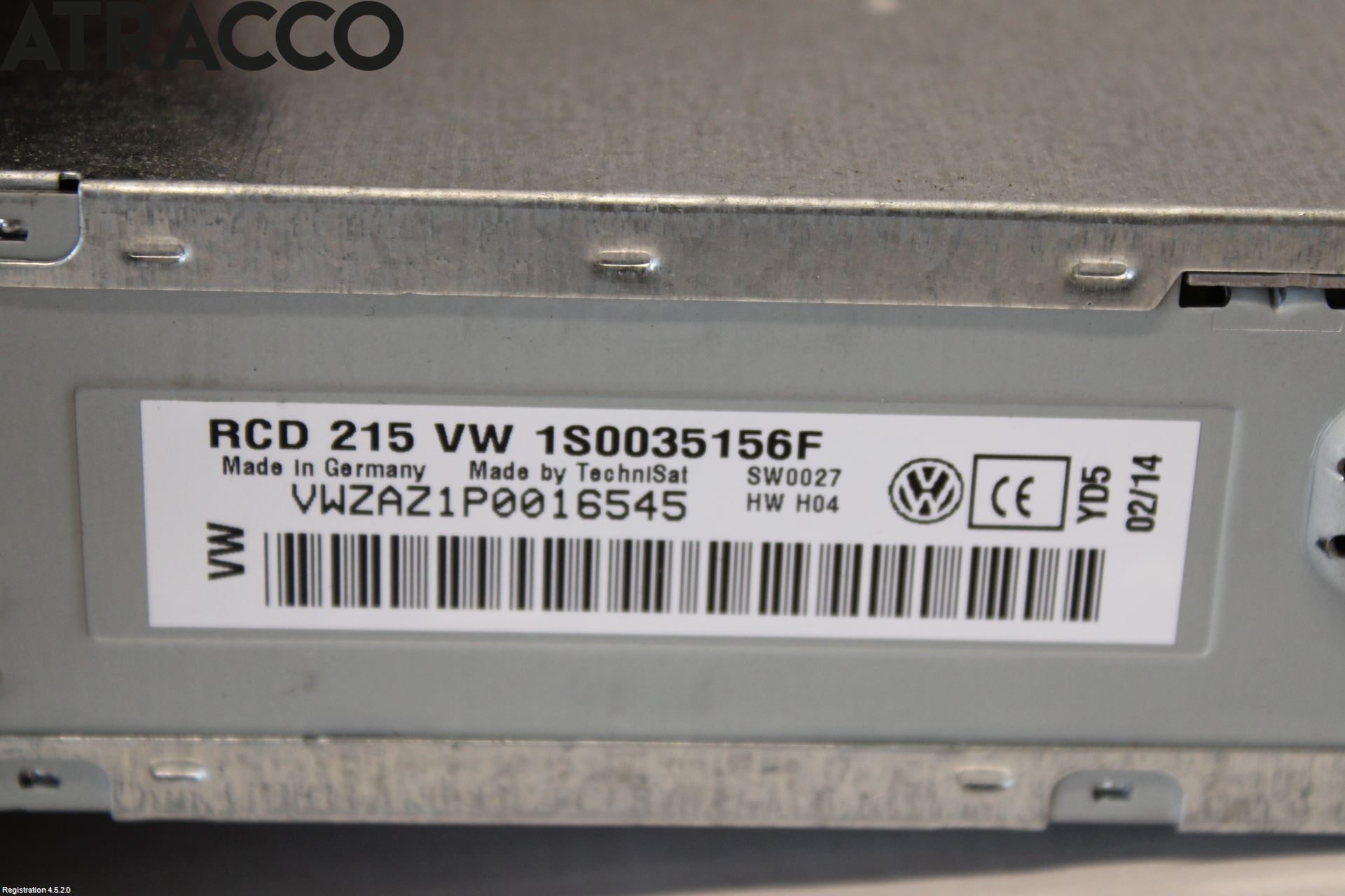 Volkswagen VW UP! / E-UP! Stereo Radio